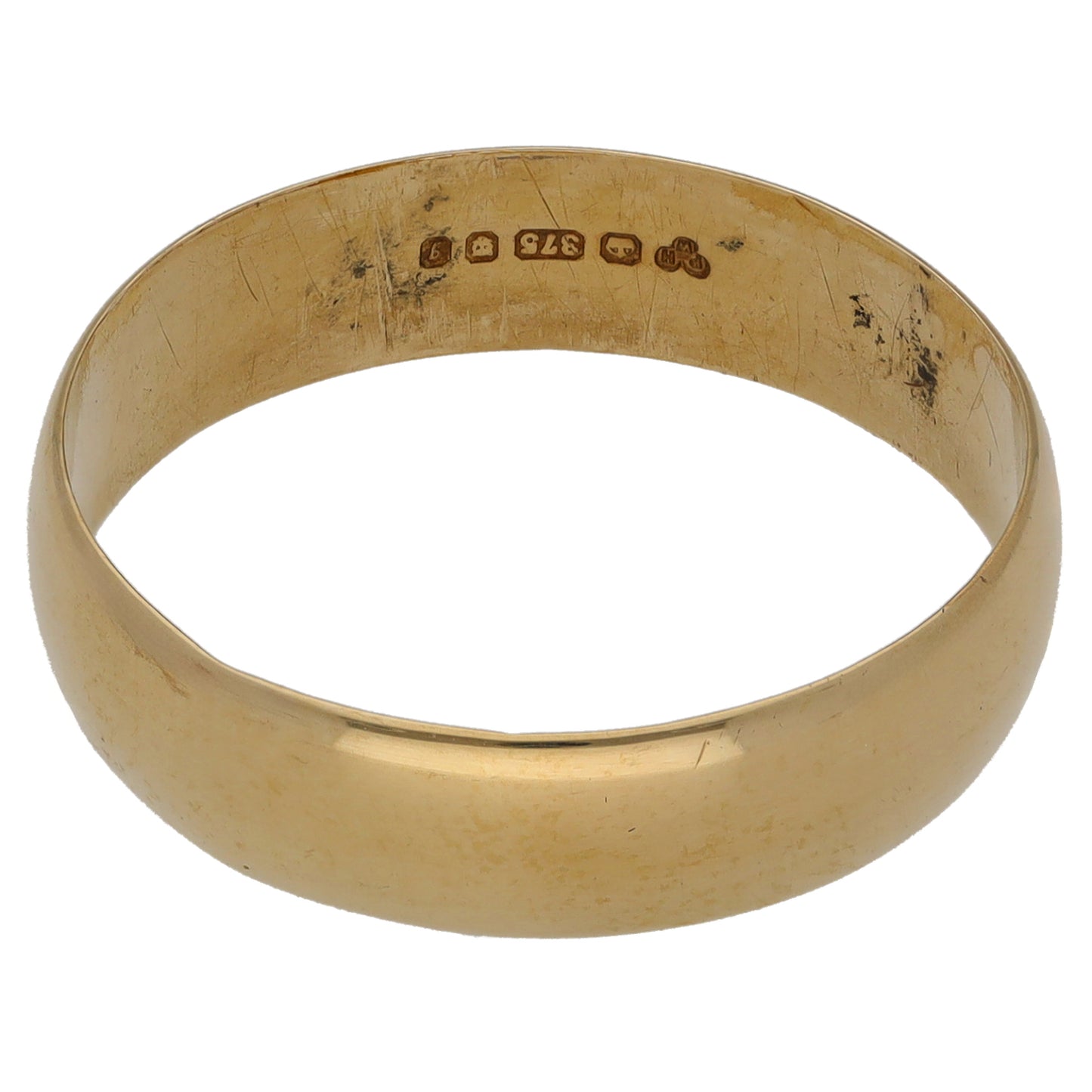 9ct Gold Plain Wedding Ring Size U