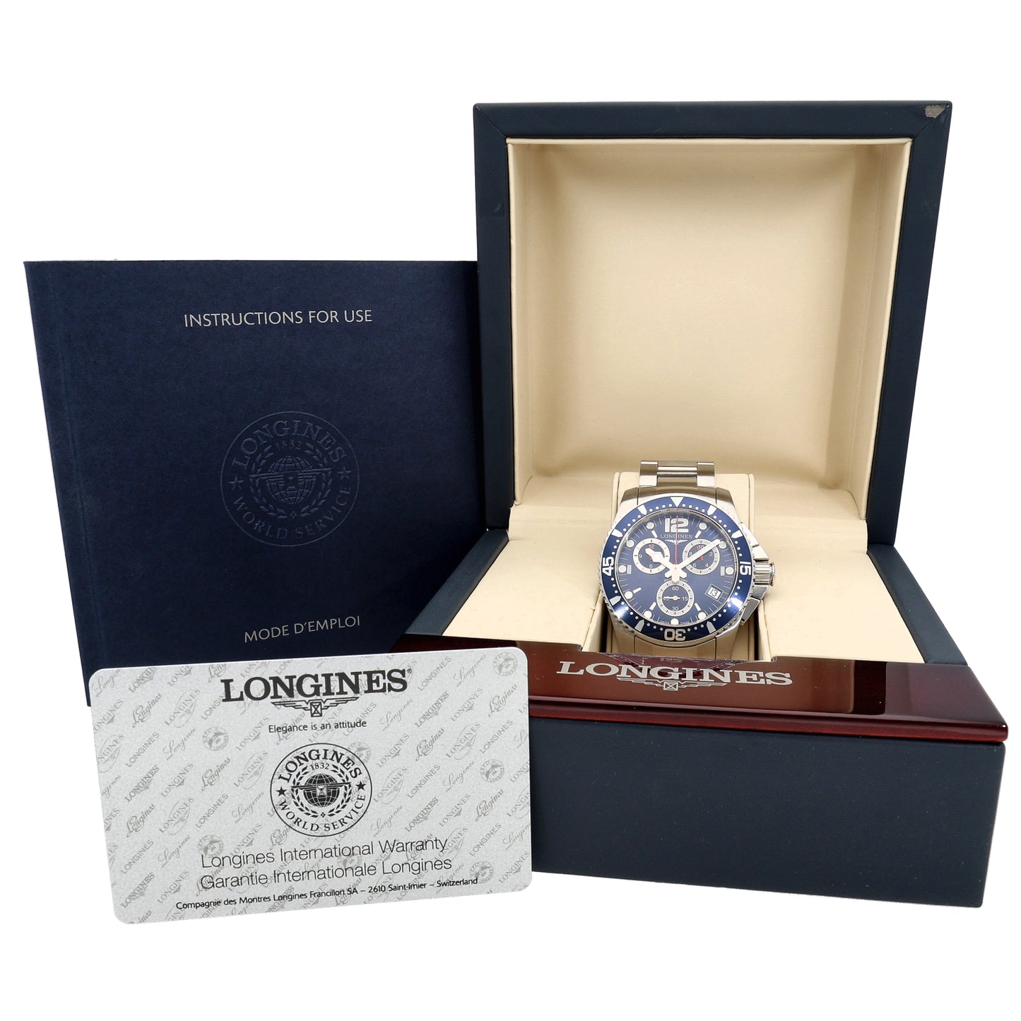 Longines Hydro Conquest L3.643.4 41mm Stainless Steel Watch