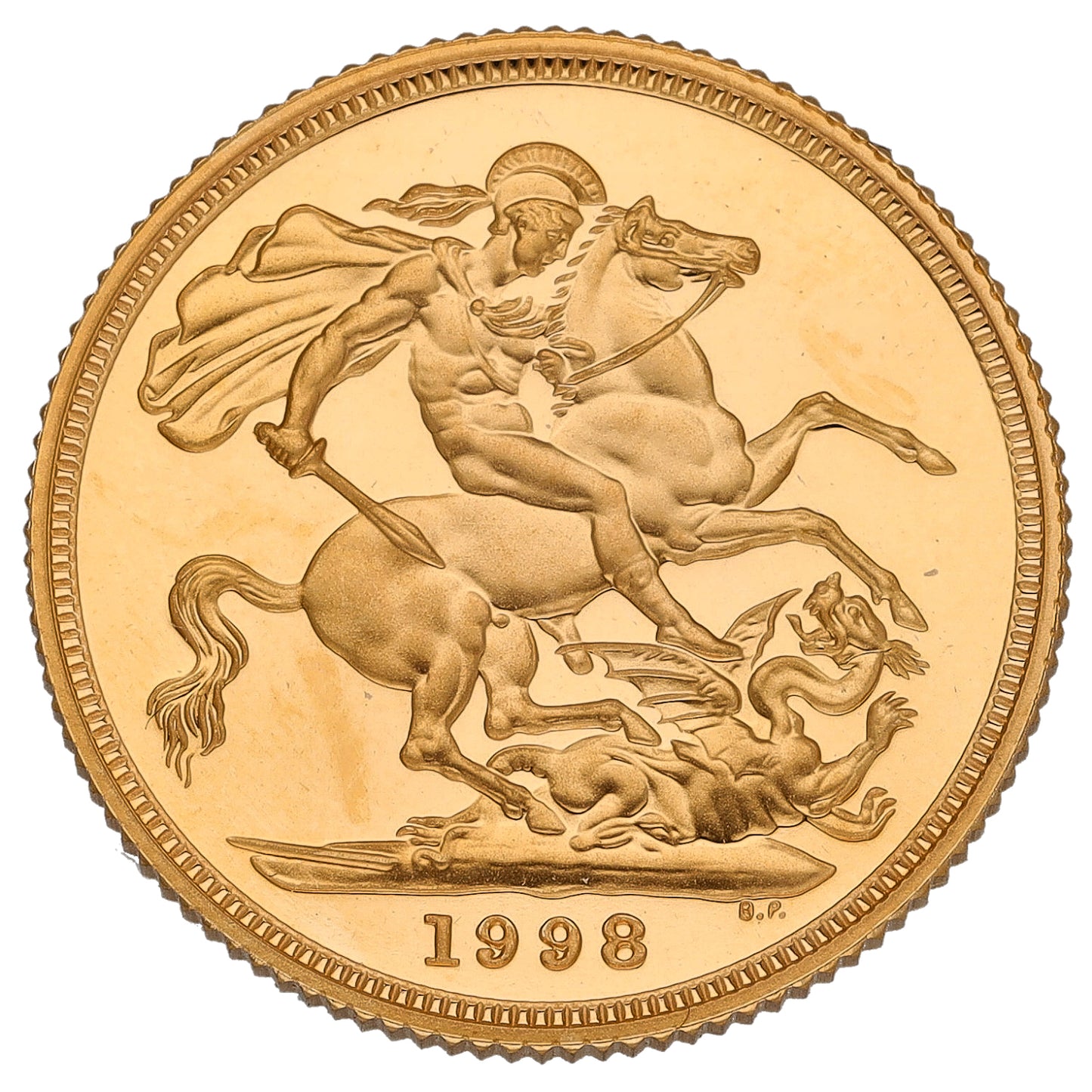 22ct Gold Queen Elizabeth II Full Sovereign Coin 1998