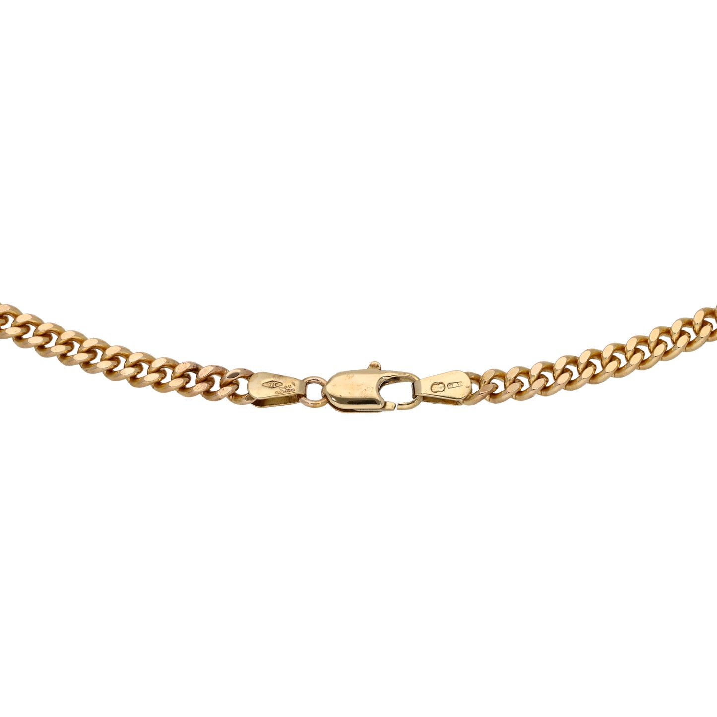 9ct Gold Curb Chain 18"