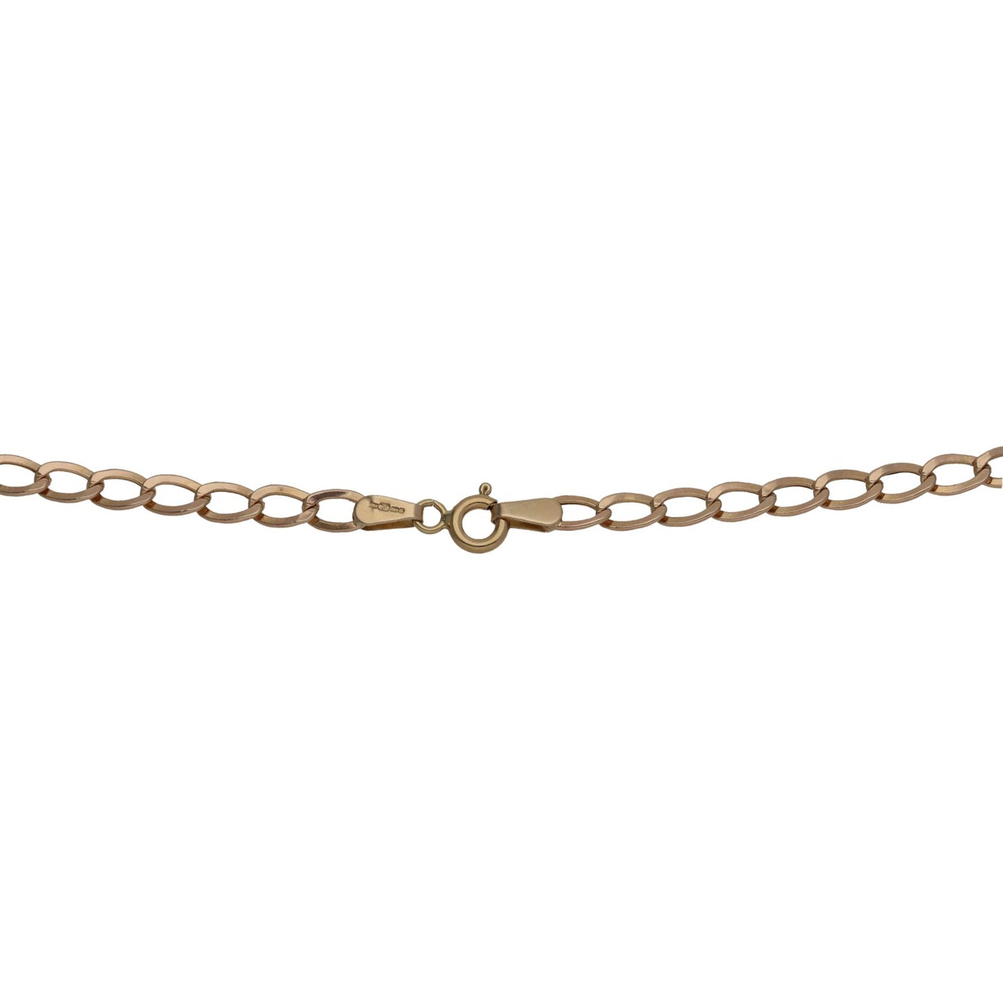 9ct Gold Curb Chain 18"