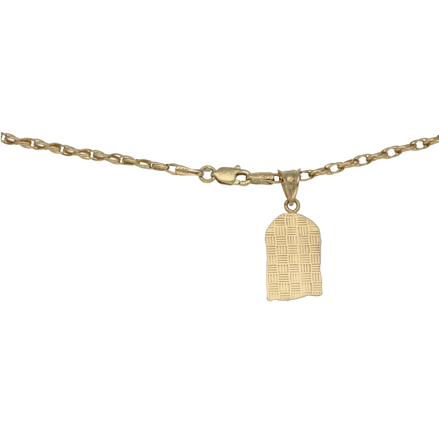 14ct Gold Jesus Pendant With Chain