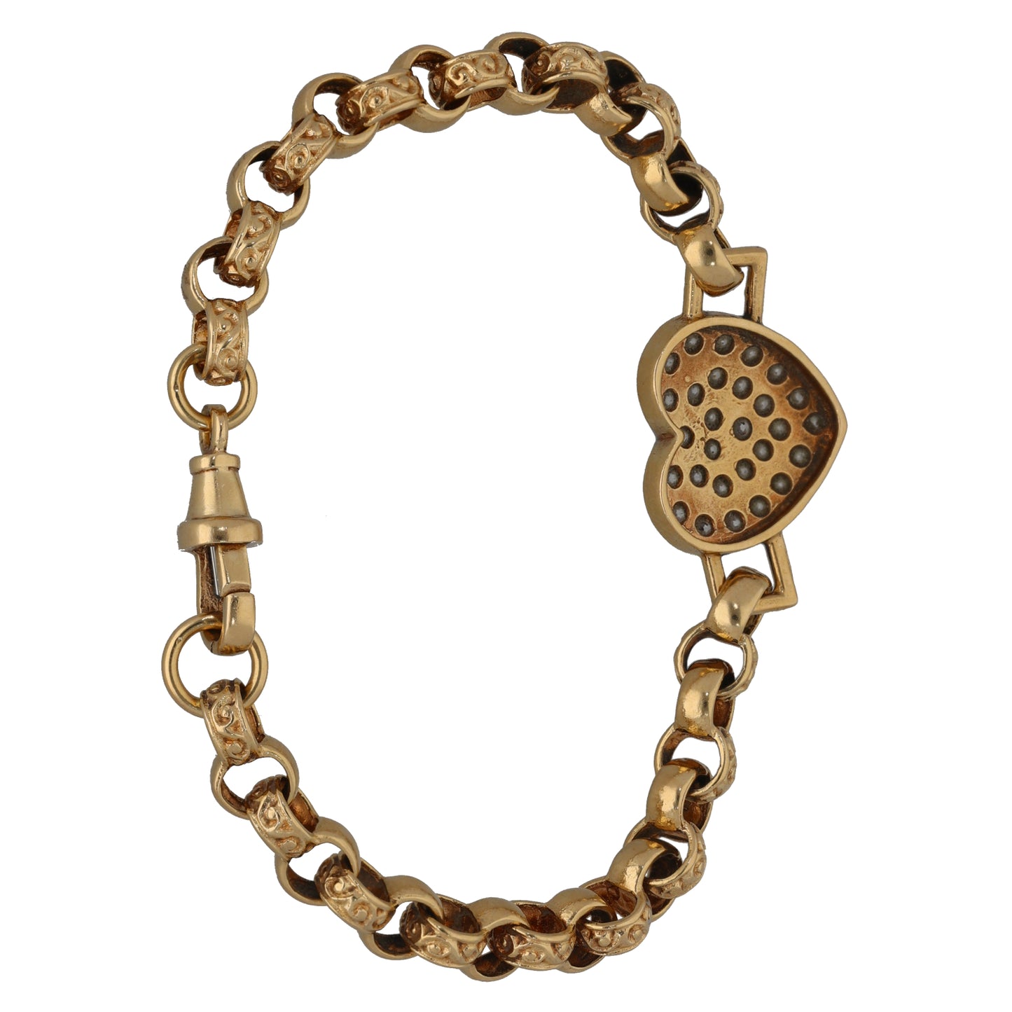 9ct Gold Cubic Zirconia Fancy Bracelet