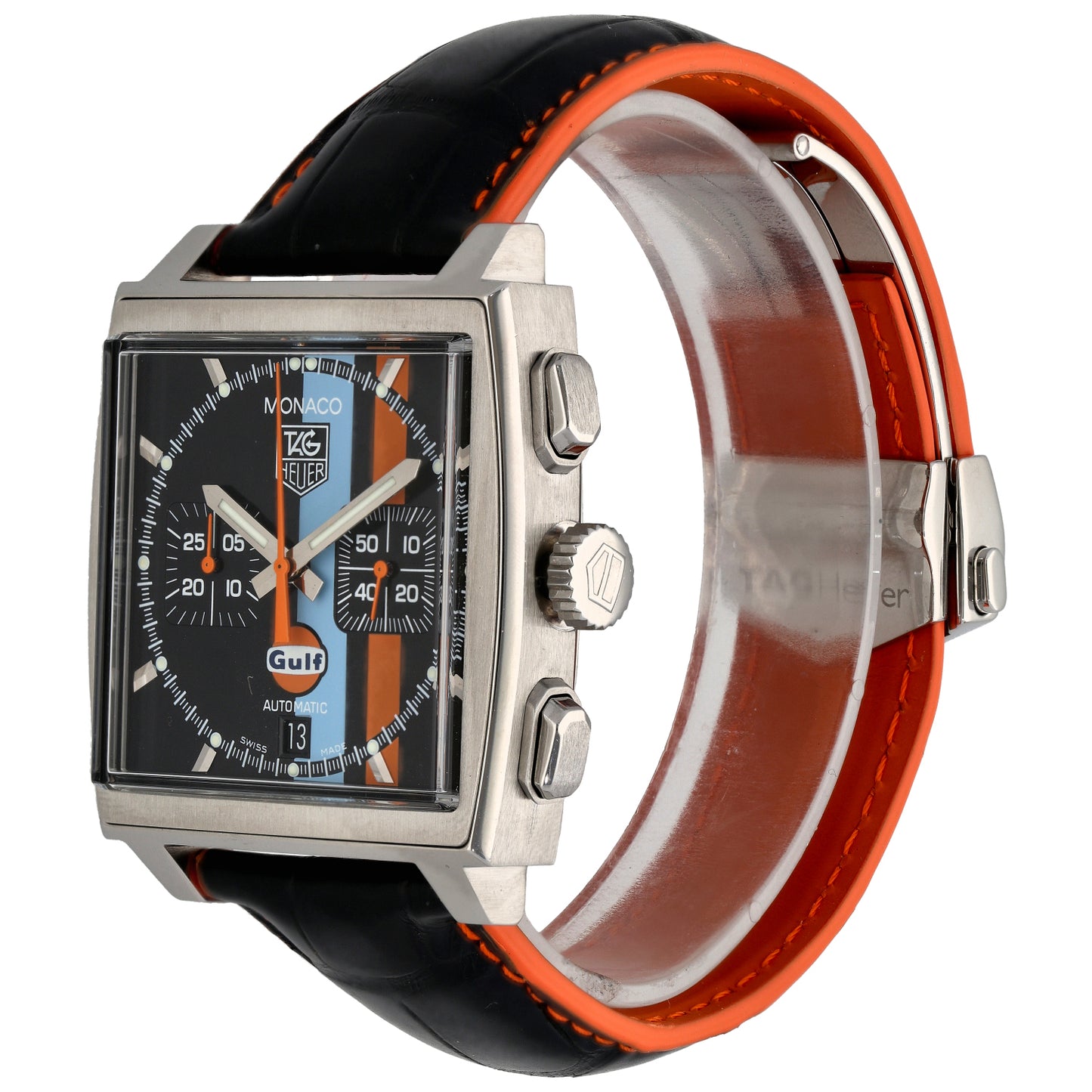 Tag Heuer Monaco Gulf CW211A 39mm Stainless Steel Watch