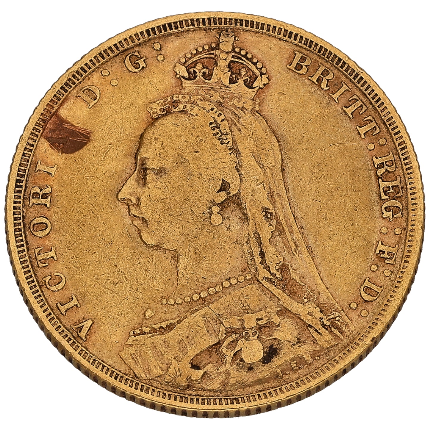 22ct Gold Queen Victoria Full Sovereign Coin 1889