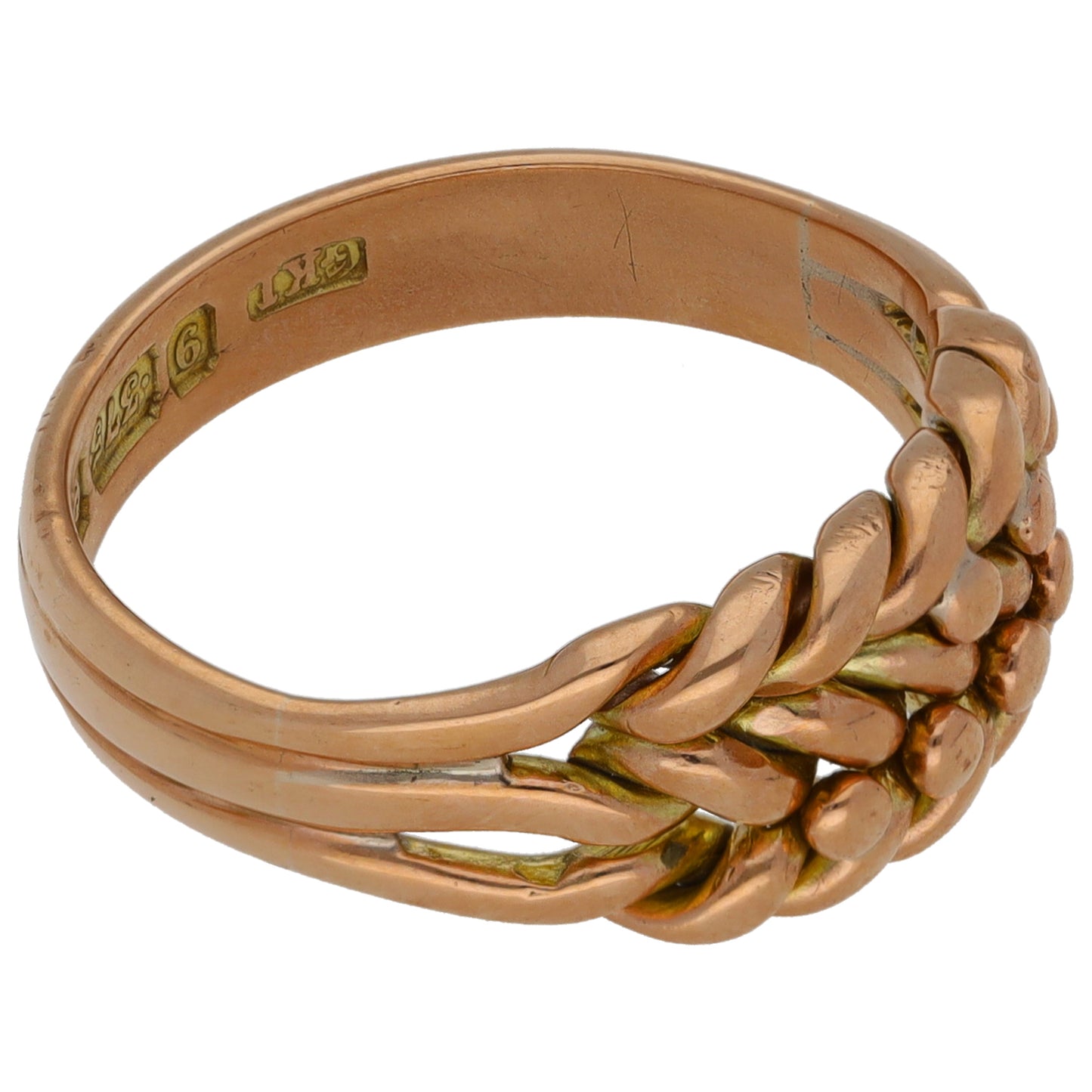 9ct Gold Keeper Ring Size O