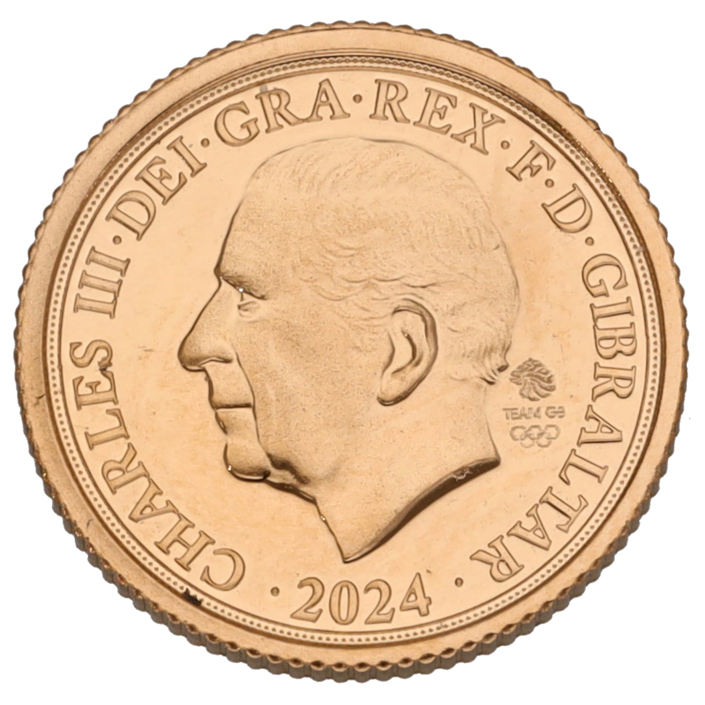 22ct Gold King Charles III Quarter Sovereign Coin 2024