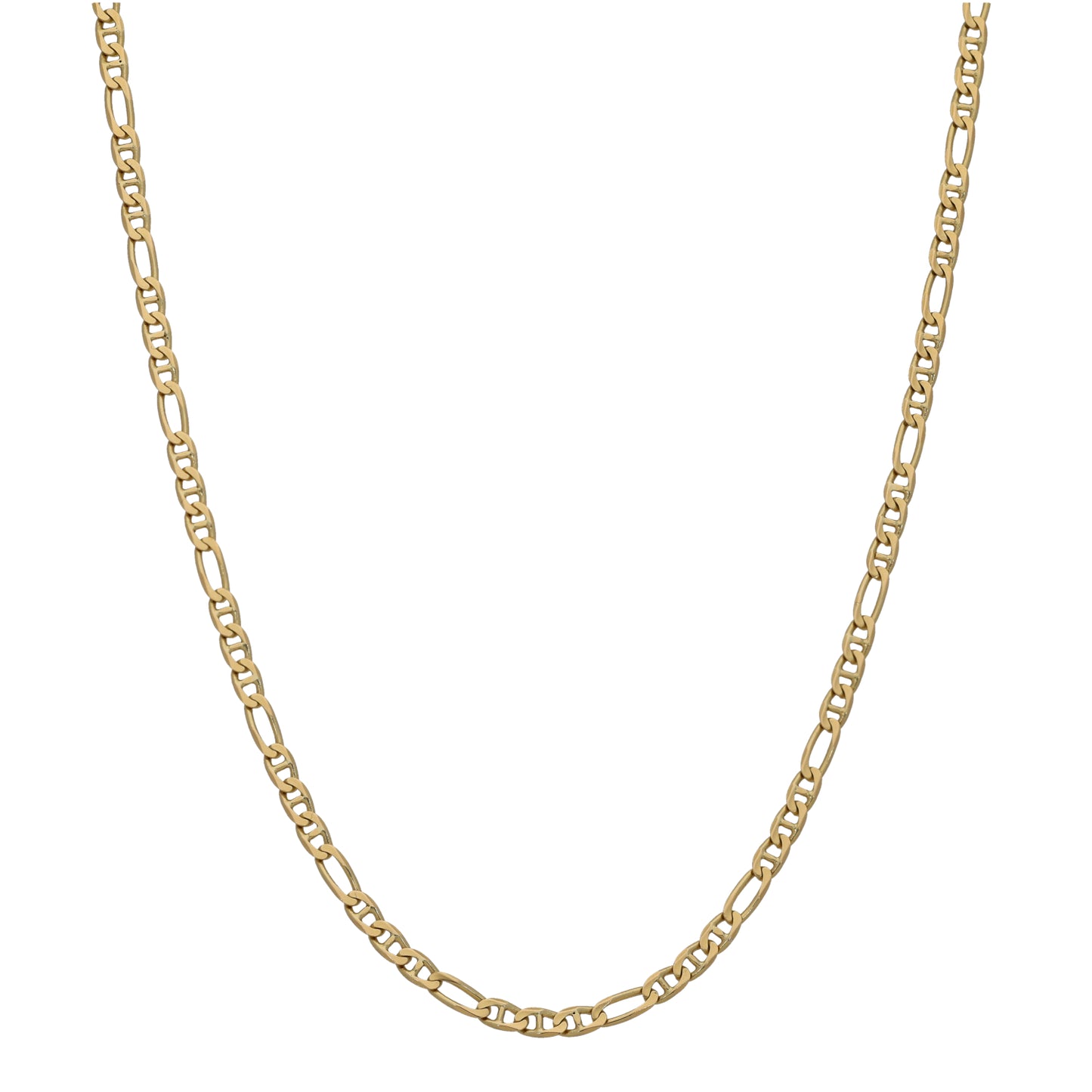 14ct Gold Figaro Anchor Chain 20"