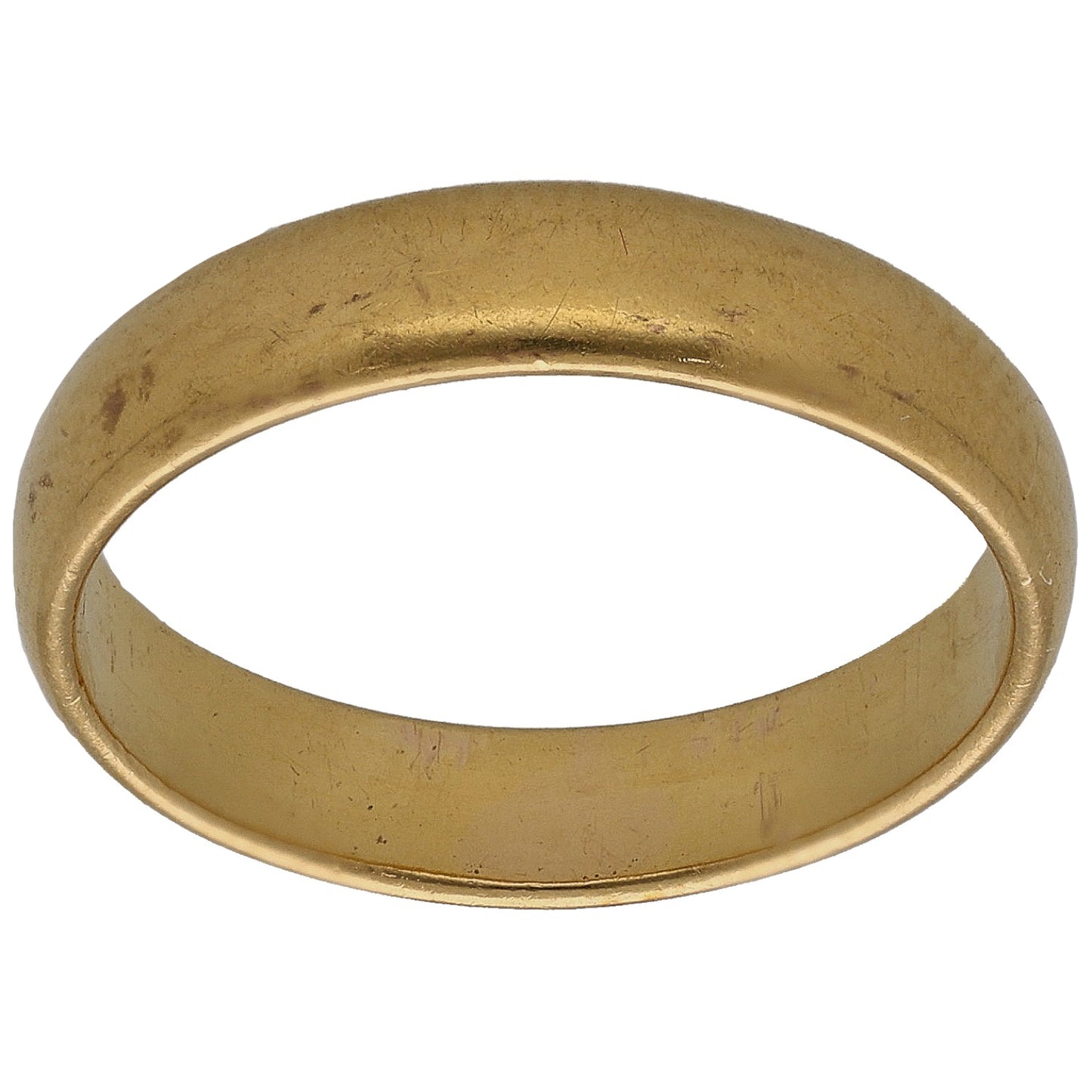 22ct Gold Plain Wedding Ring Size N
