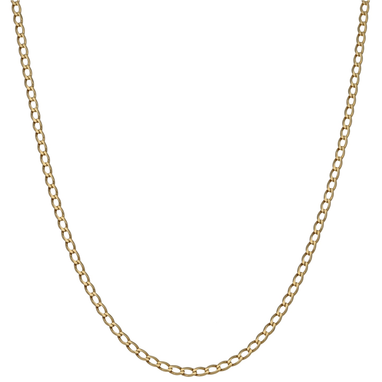 9ct Gold Curb Chain 22"