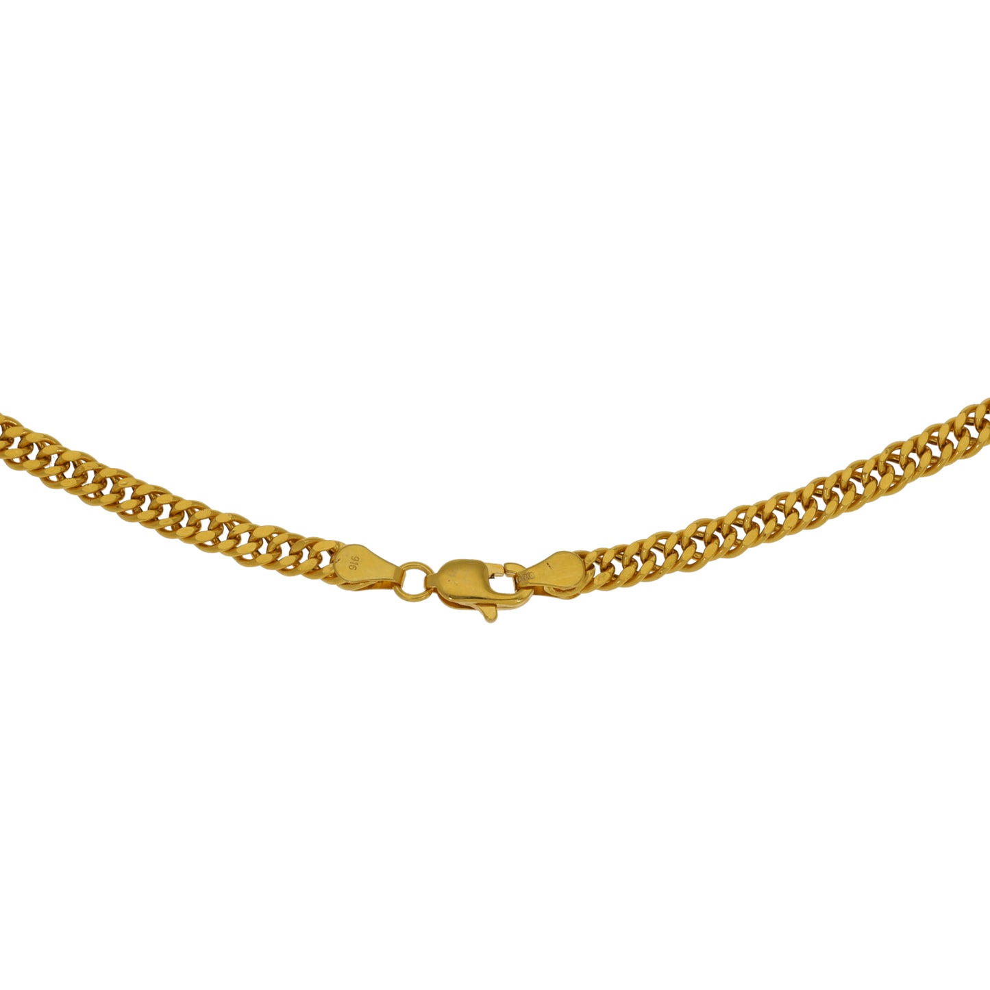 22ct Gold Double Curb Chain 24"