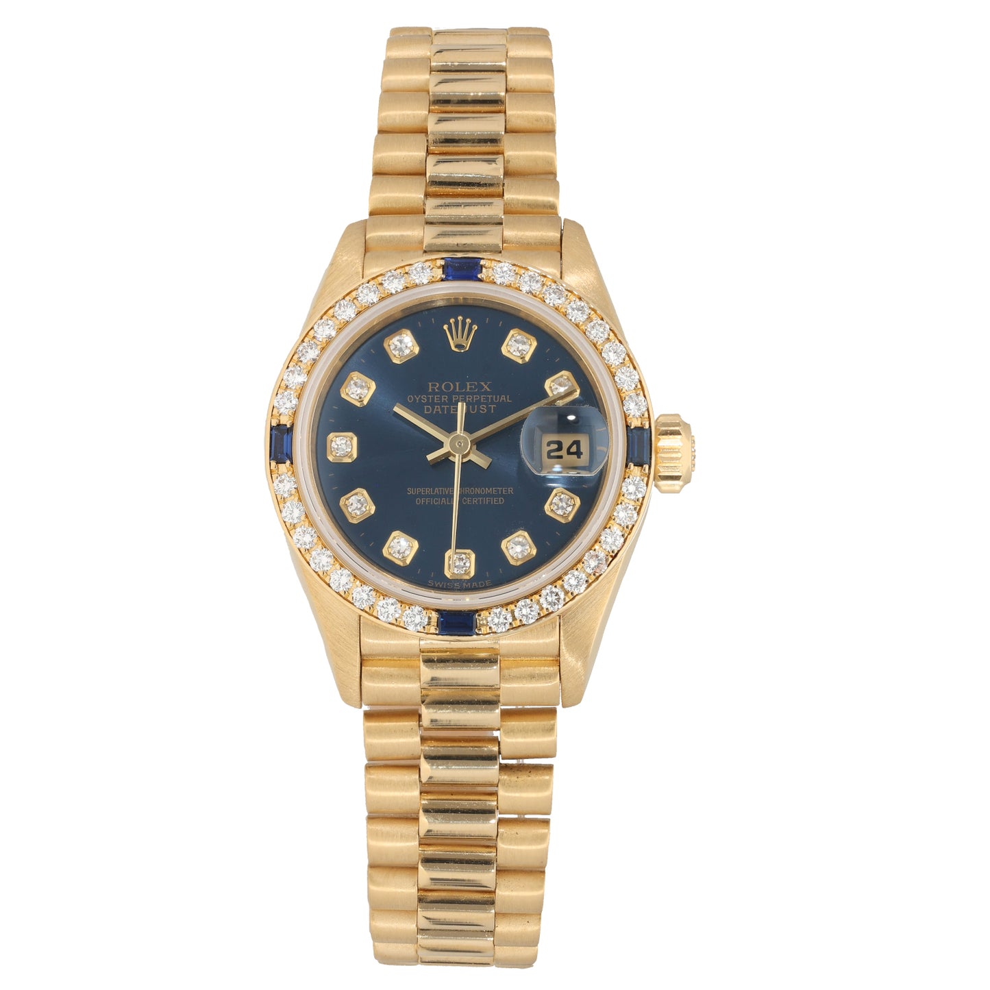 Rolex Lady Datejust 69088 26mm Gold Watch
