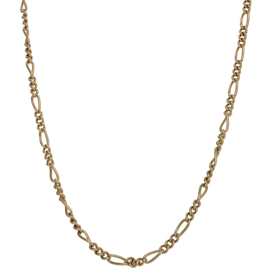 9ct Gold Figaro Chain 20"
