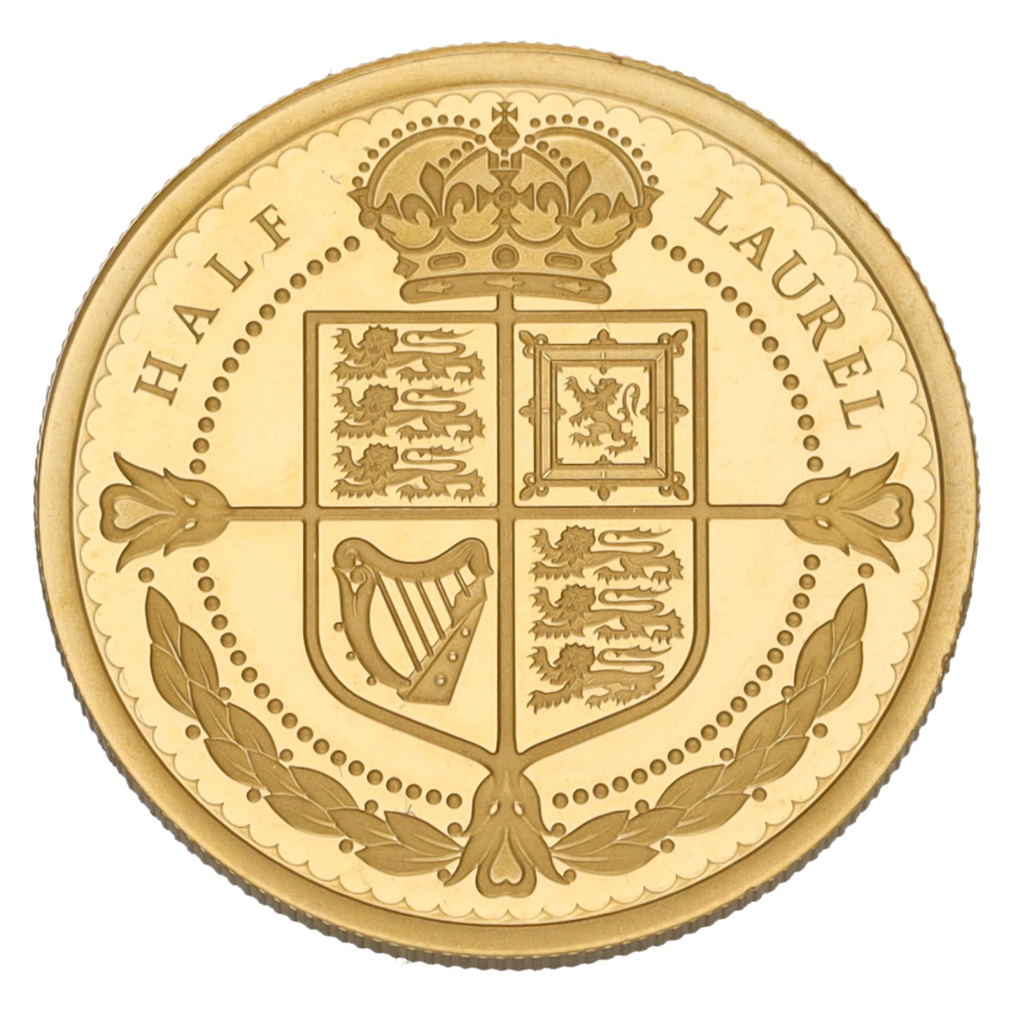22ct Gold King Charles III Half Laurel Coin 2025