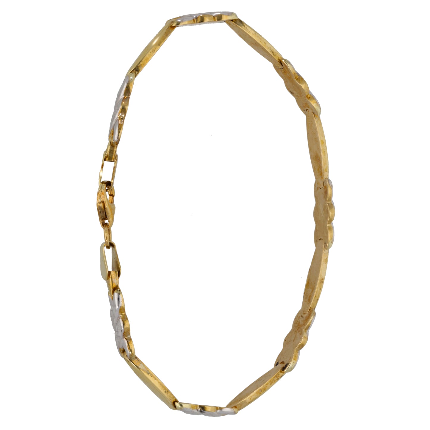 9ct Bi-Colour Gold Fancy Bracelet