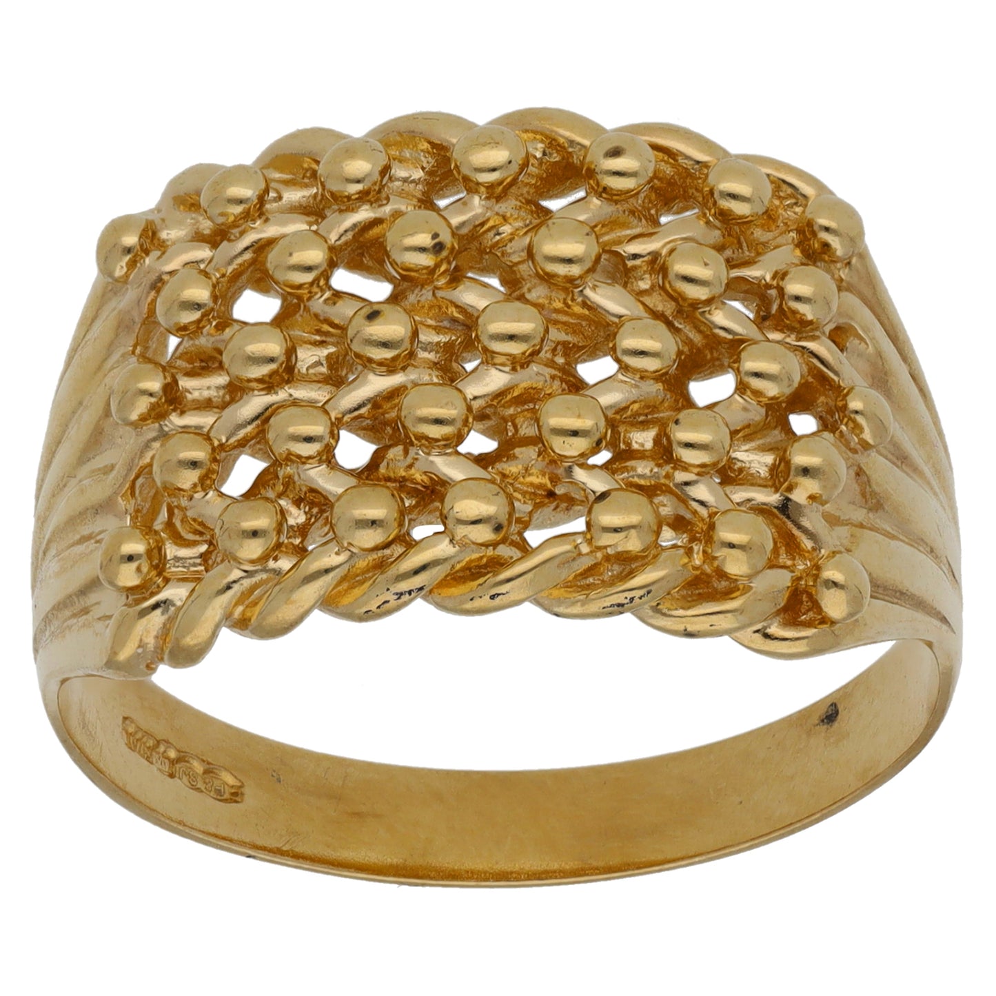 9ct Gold Keeper Ring Size Y