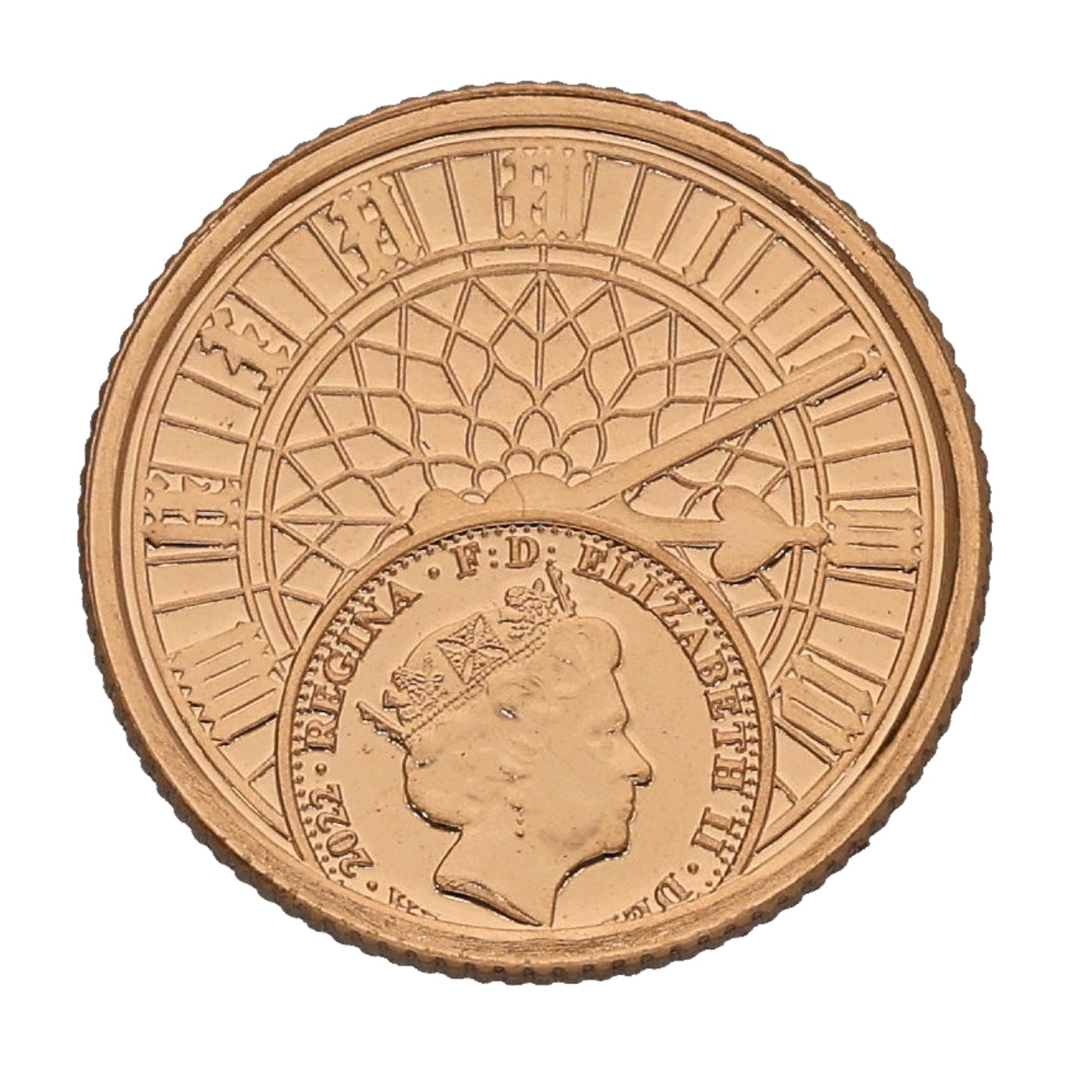 22ct Gold King Charles III Quarter Sovereign Coin 2023