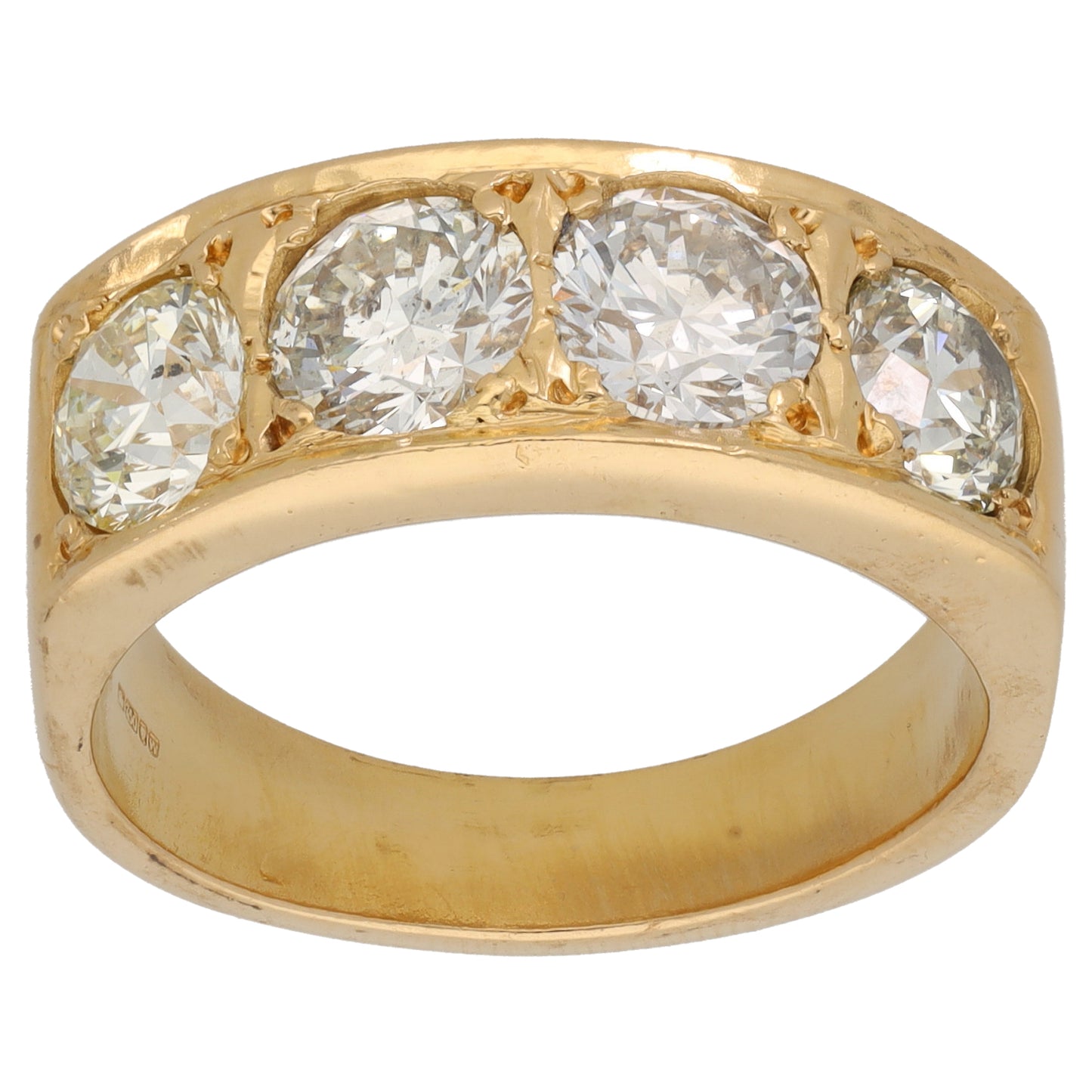 18ct Gold 4.00ct Diamond Alternative Ring Size W