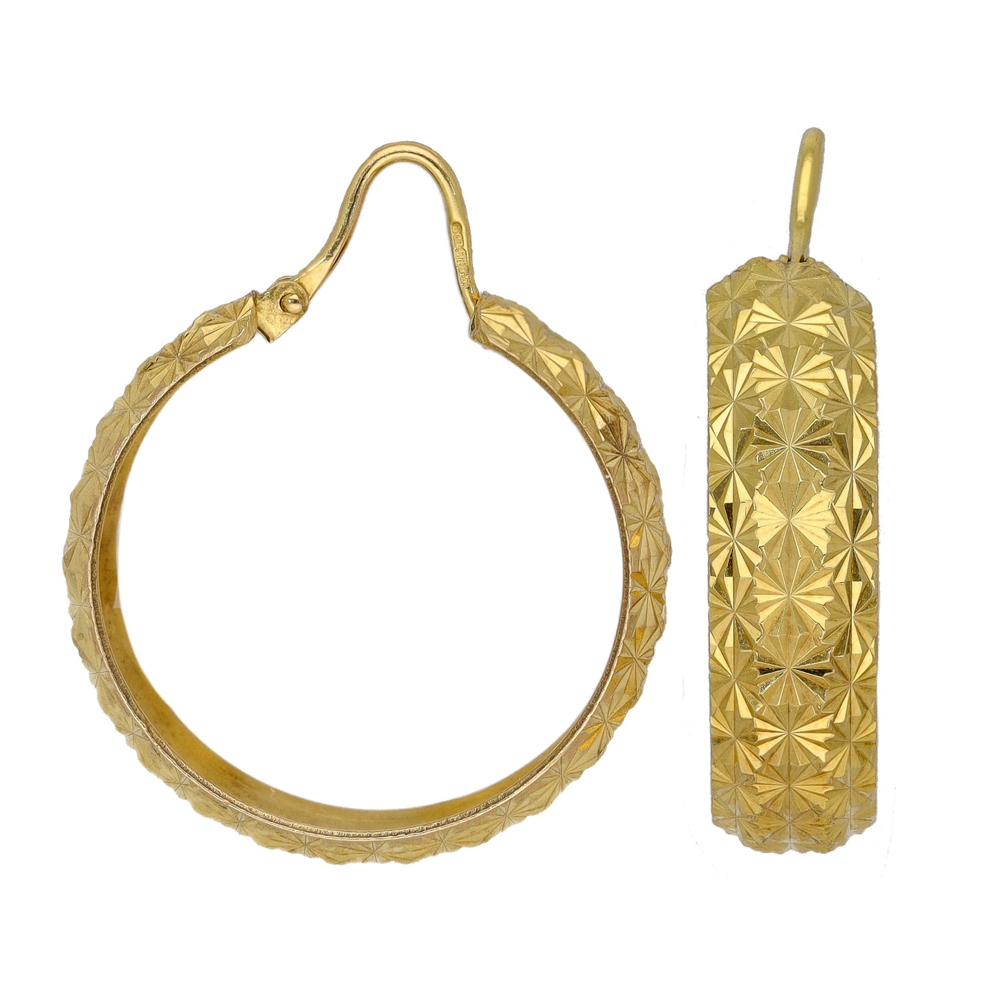 9ct Gold Creole Earrings