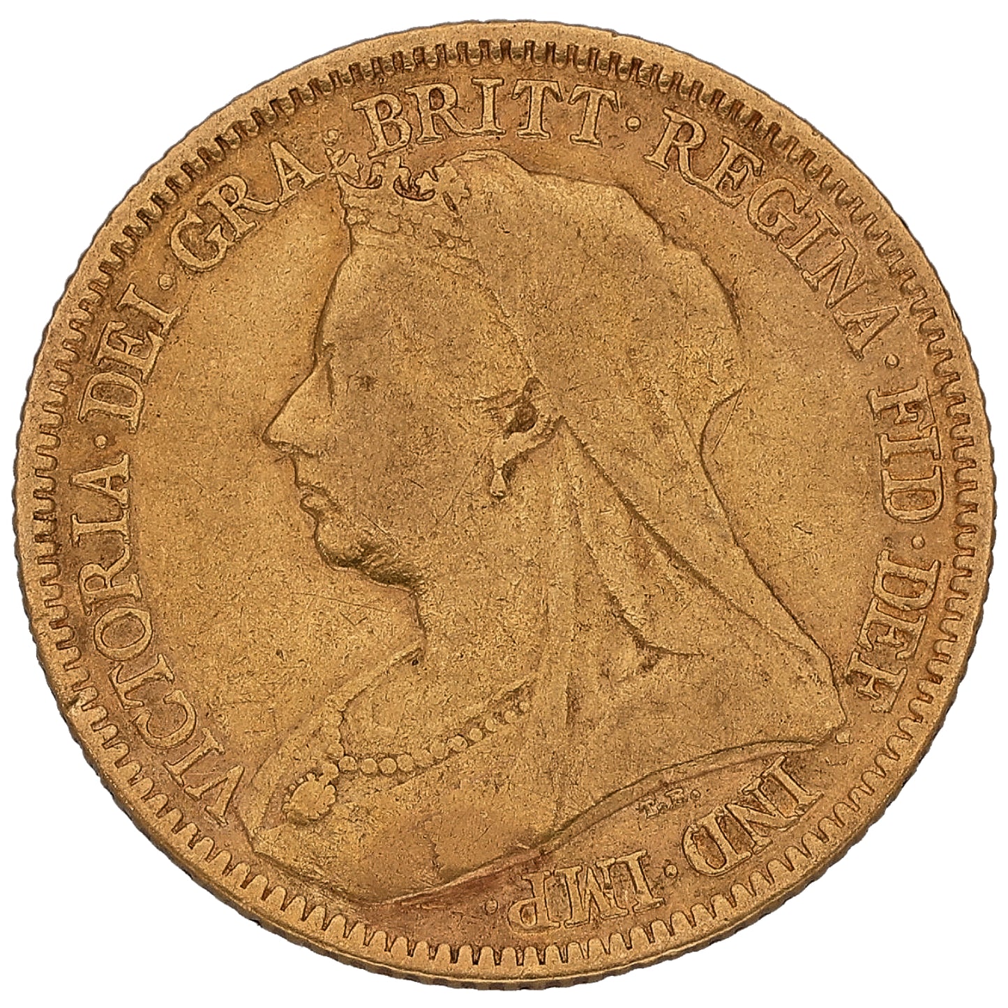 22ct Gold Queen Victoria Half Sovereign Coin 1894