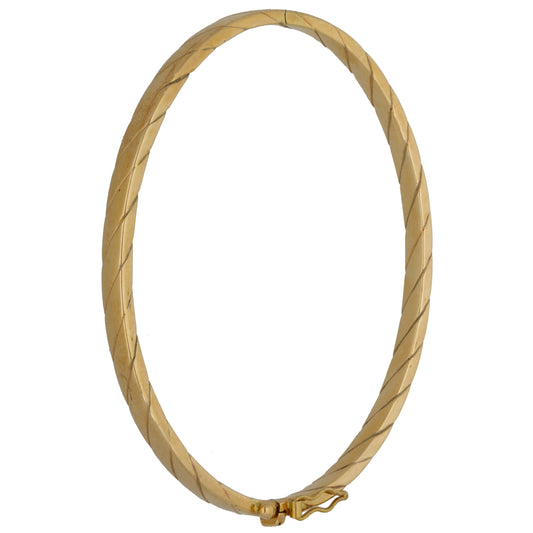 9ct Gold Hinged/Clasp Bangle
