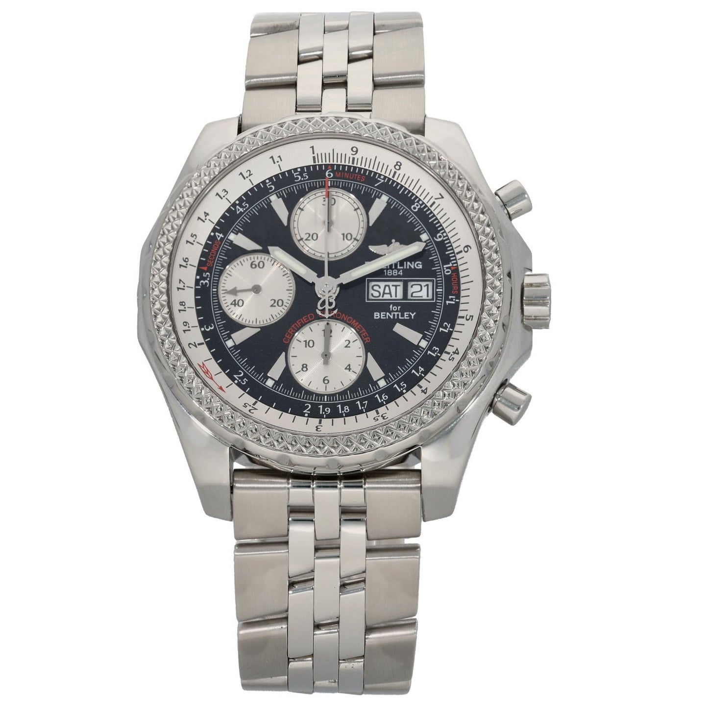 Breitling Bentley GT A13362 43mm Stainless Steel Watch