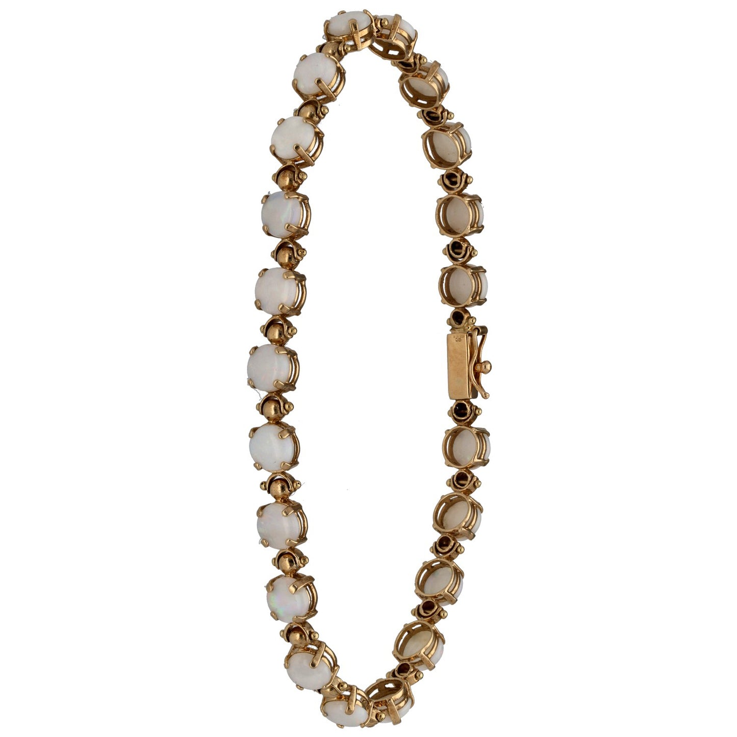 9ct Gold Opal Fancy Stone Set Bracelet