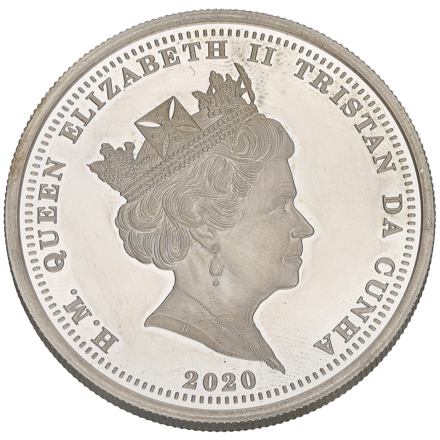 Sterling Silver VE 75th Anniversary Five Pounds Coin 2020