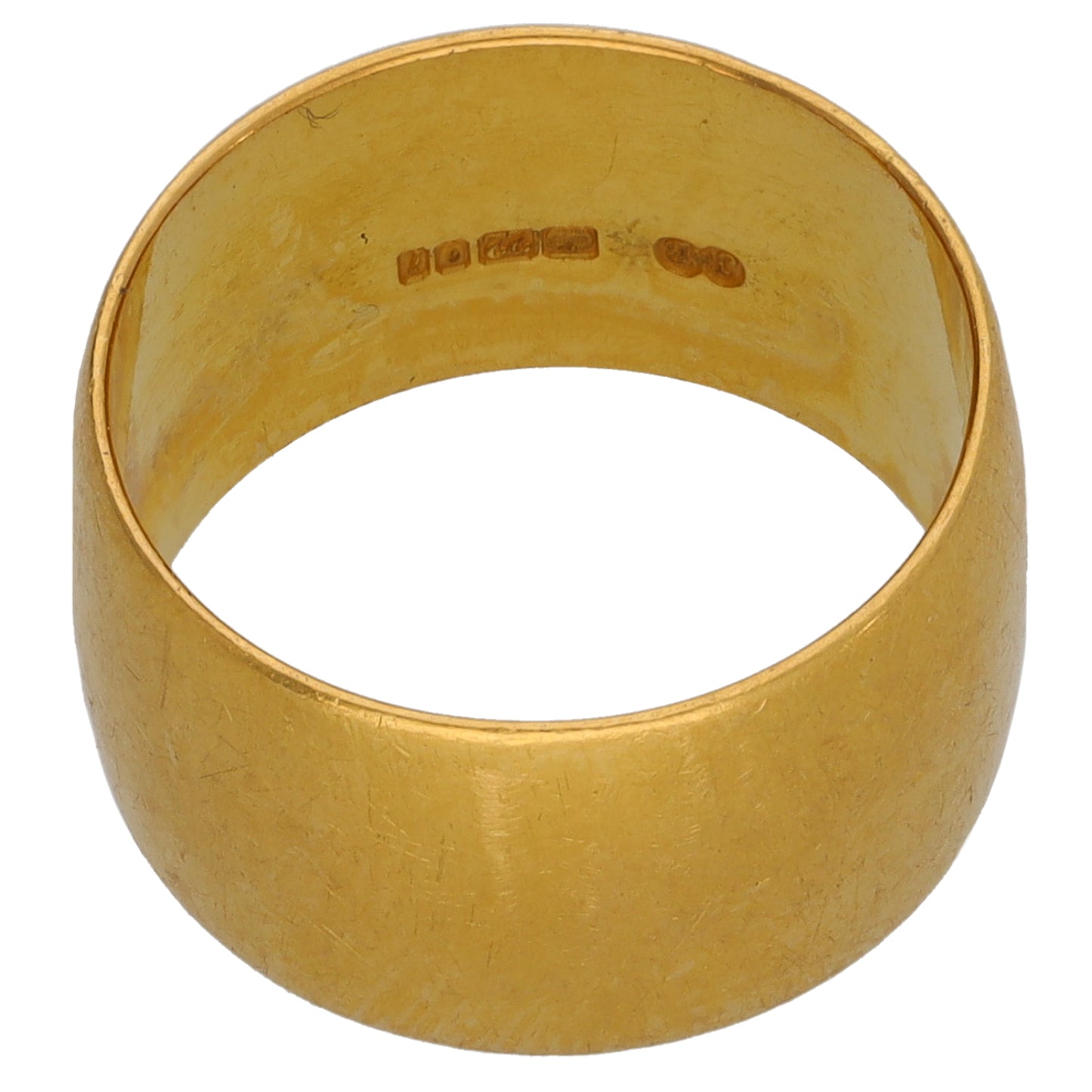 22ct Gold Plain Wedding Ring Size L