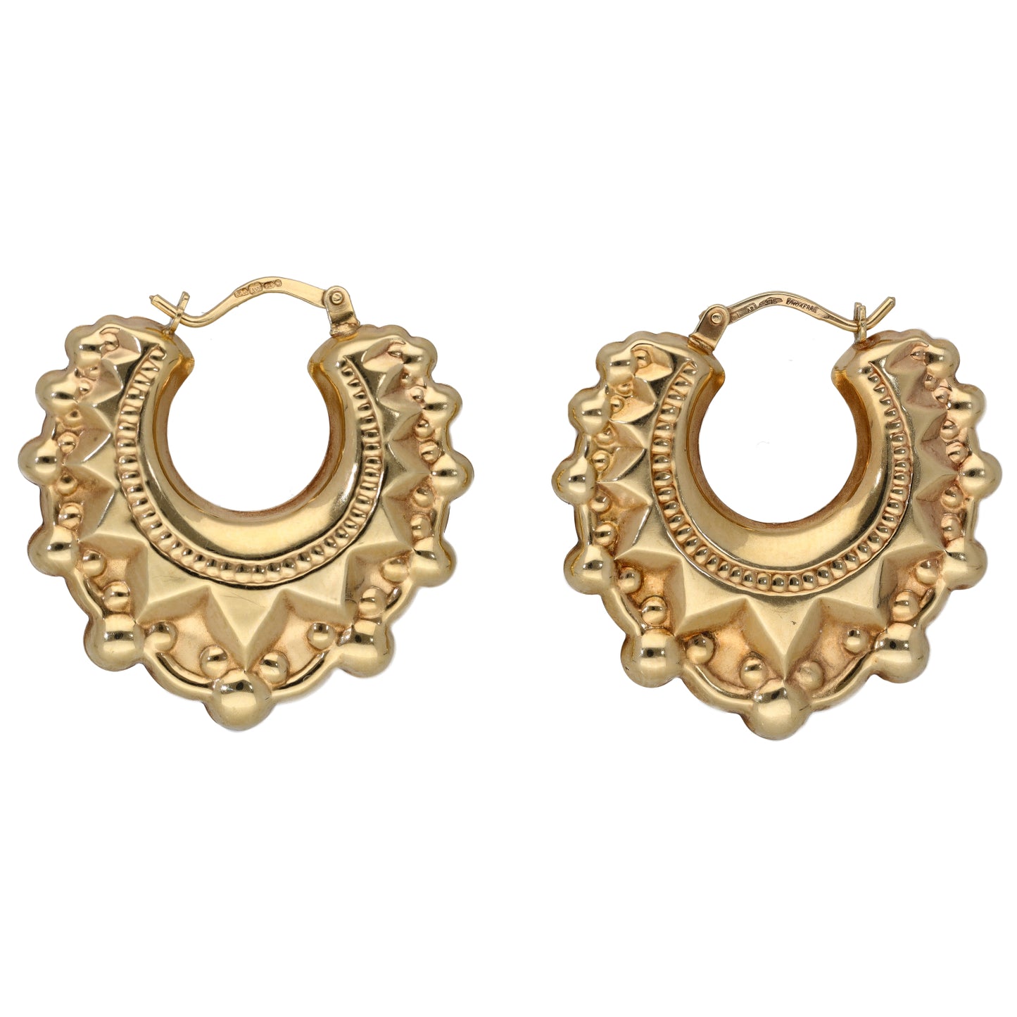 9ct Gold Creole Earrings