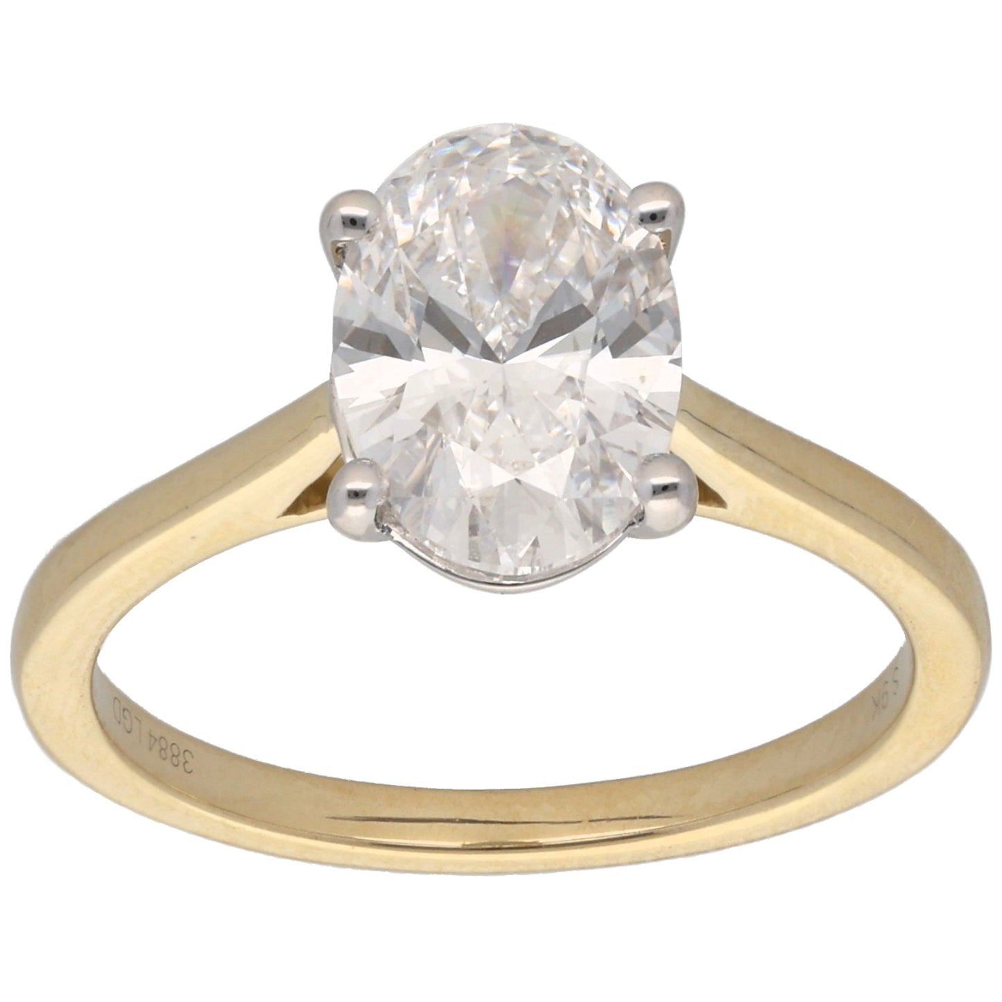 New 9ct Gold 2.00ct Laboratory-Grown Diamond Solitaire Ring Size L-S