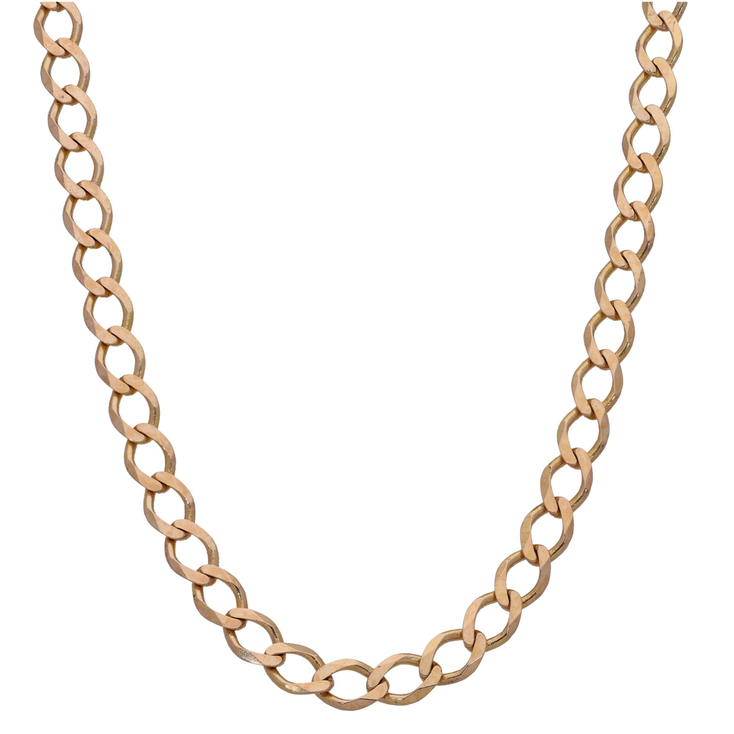 9ct Gold Curb Chain 26"