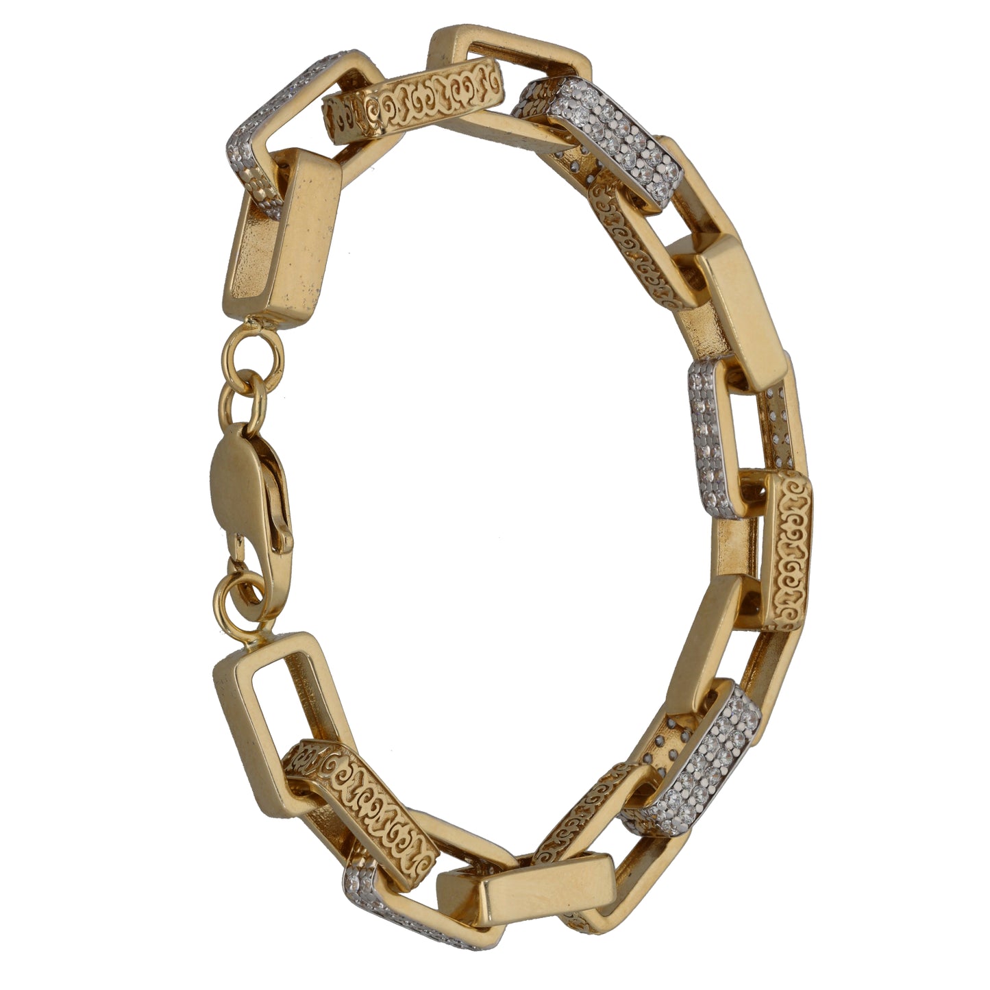 9ct Gold Cubic Zirconia Alternative Bracelet