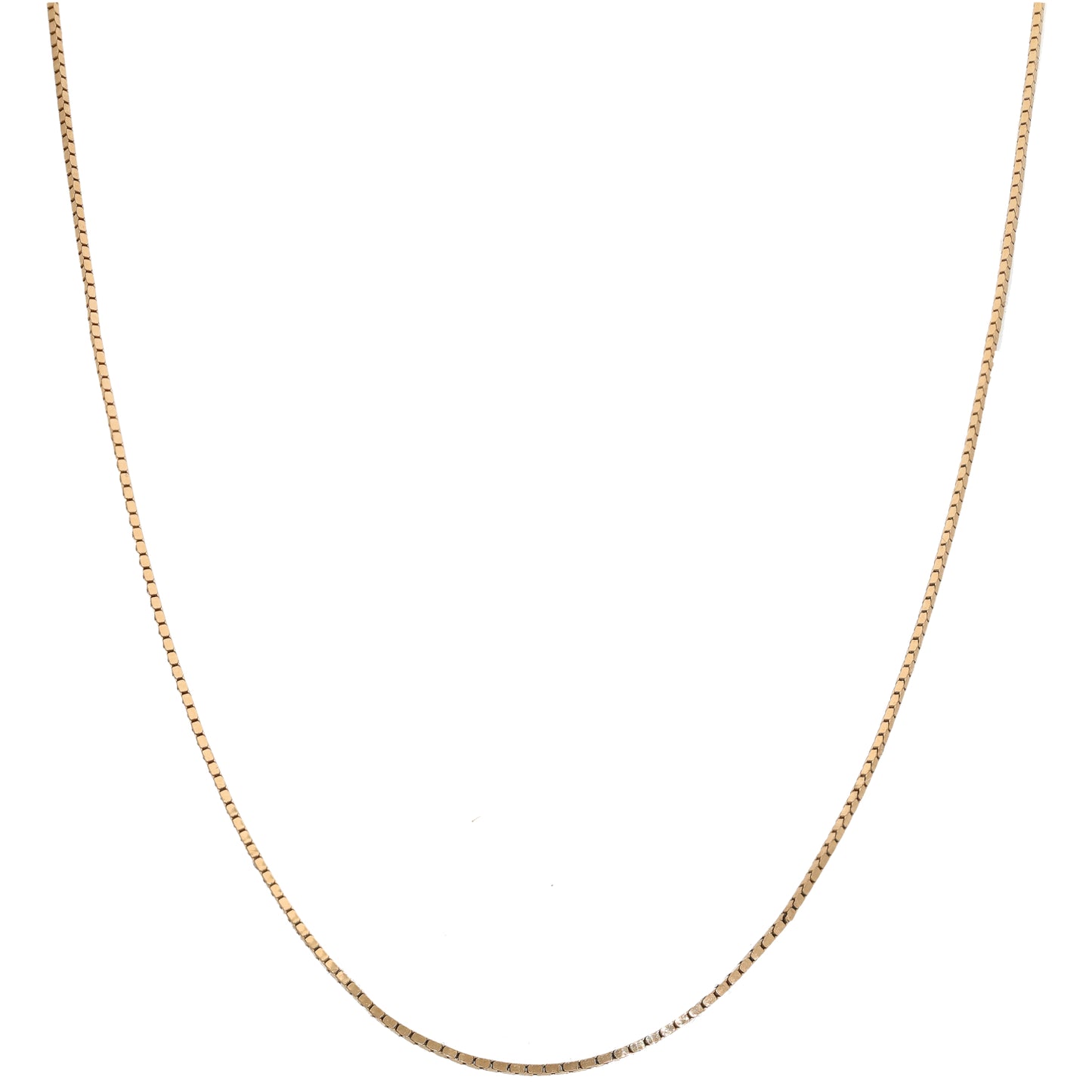 9ct Gold Box Chain 18"