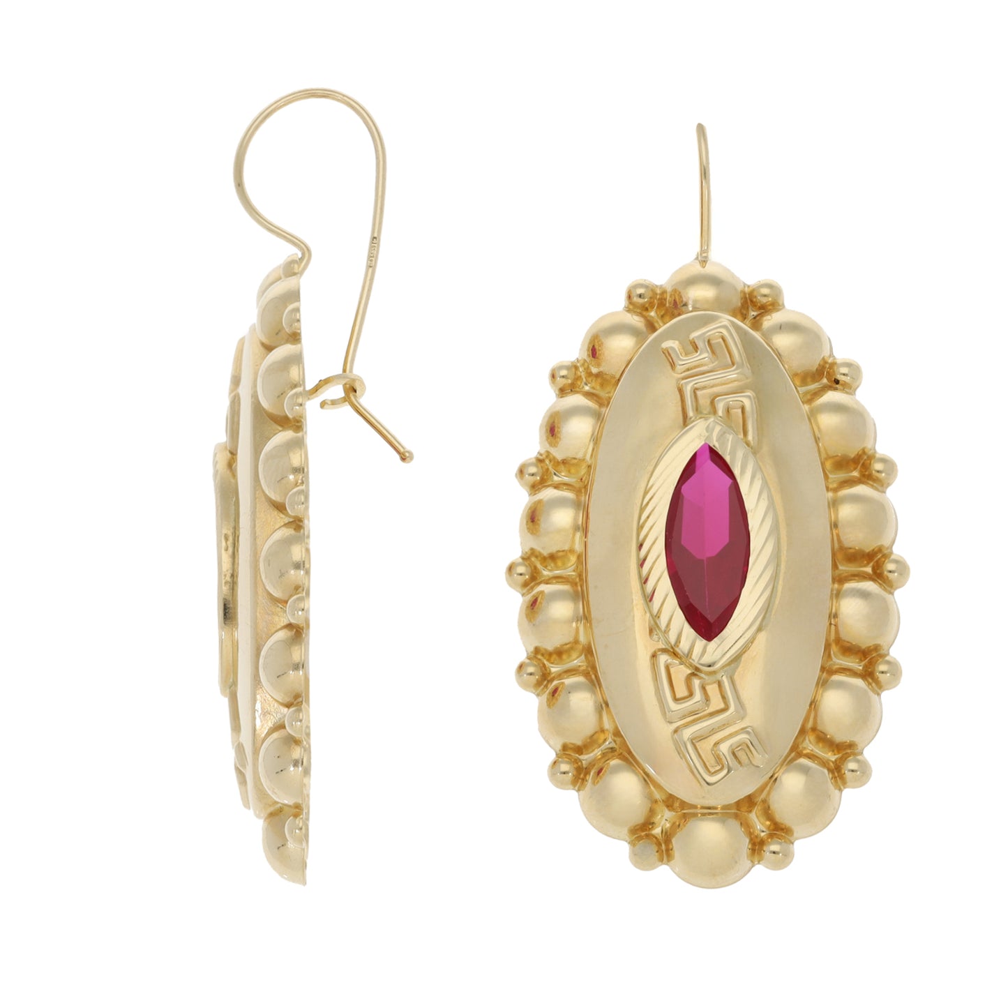 14ct Gold Imitation Drop Earrings