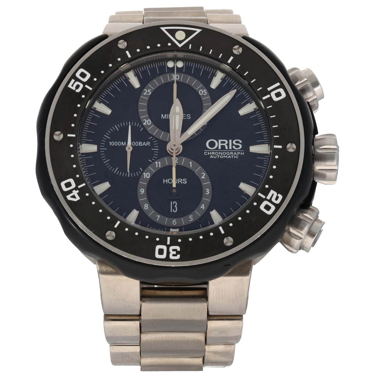 Oris ProDiver Chronograph 7683 50mm Titanium Watch