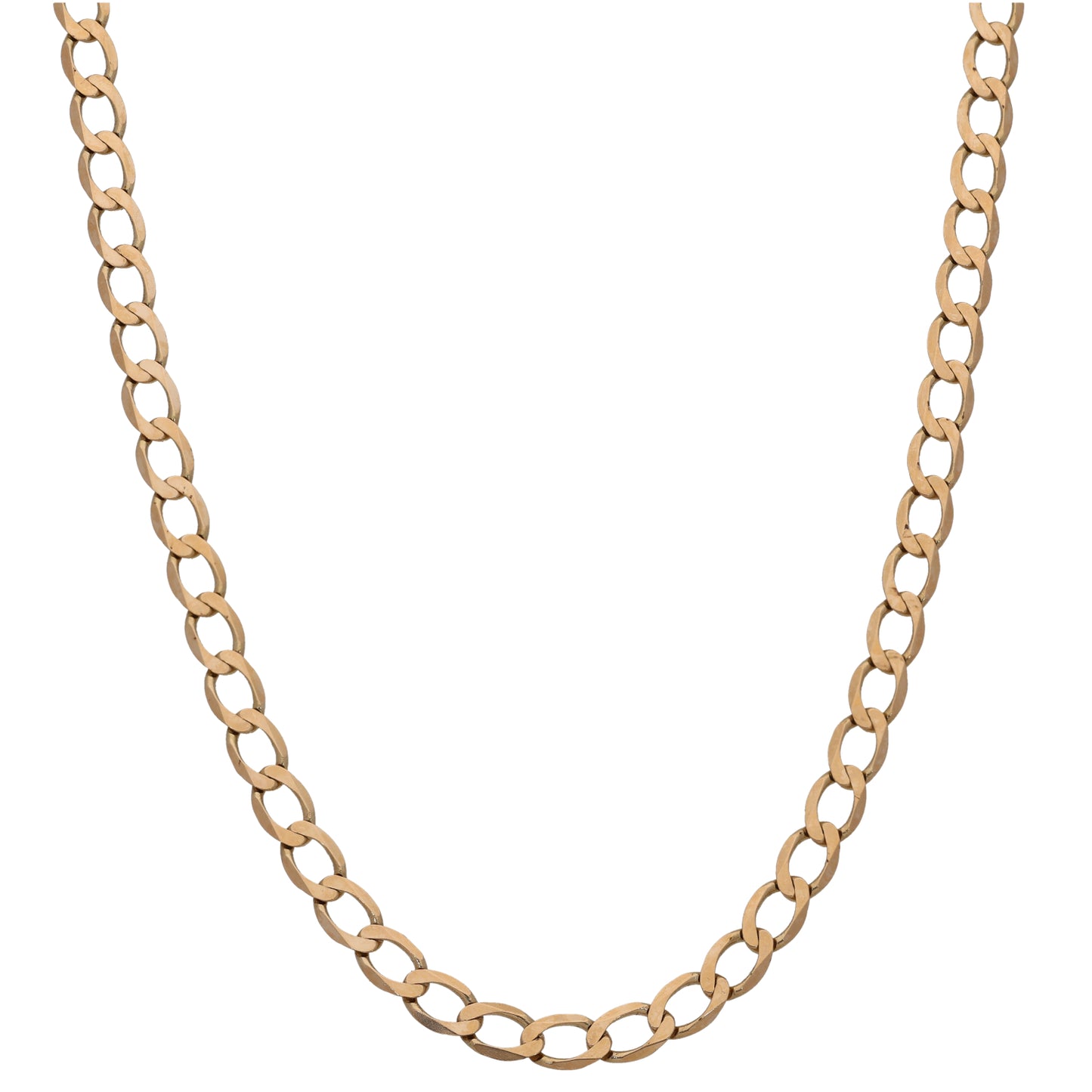 9ct Gold Curb Chain 24"