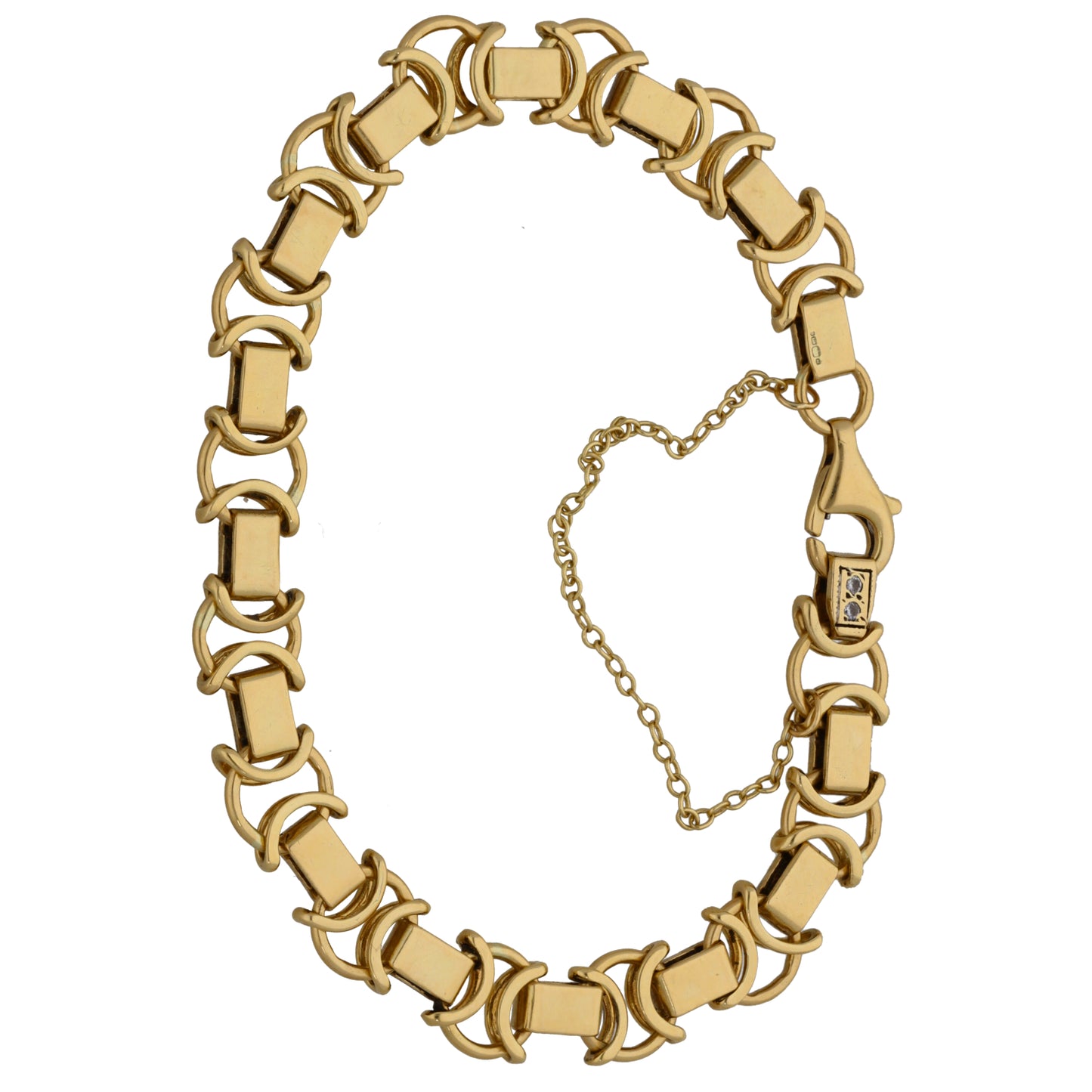 9ct Gold Cubic Zirconia Fancy Bracelet