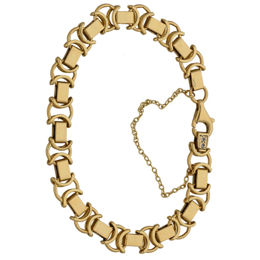 9ct Gold Cubic Zirconia Fancy Bracelet