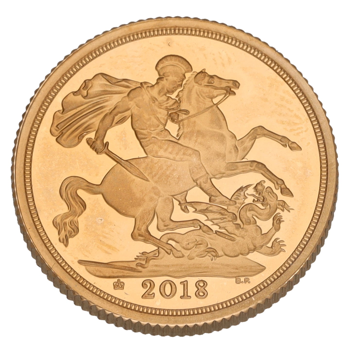 22ct Gold The Piedfort Sovereign Coin 2018