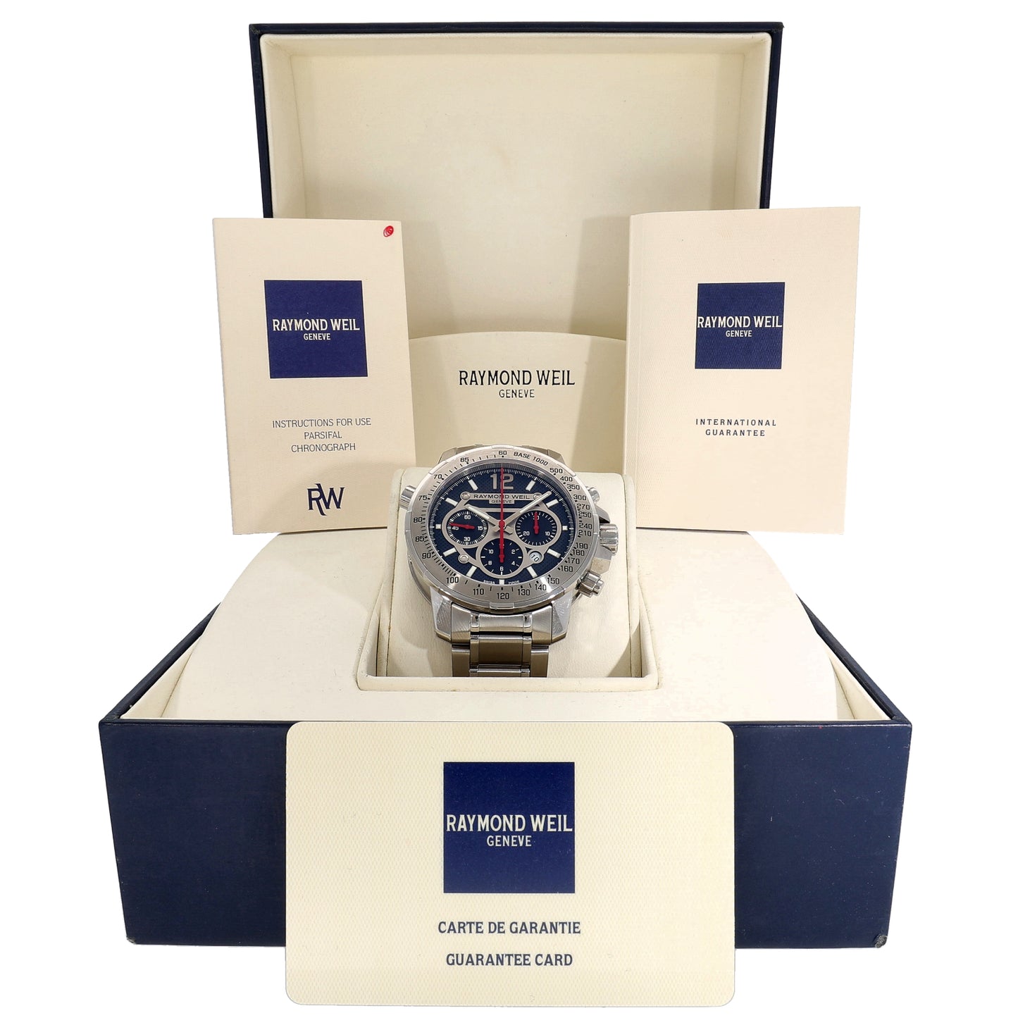Raymond Weil Nabucco 7800 46mm Stainless Steel Watch