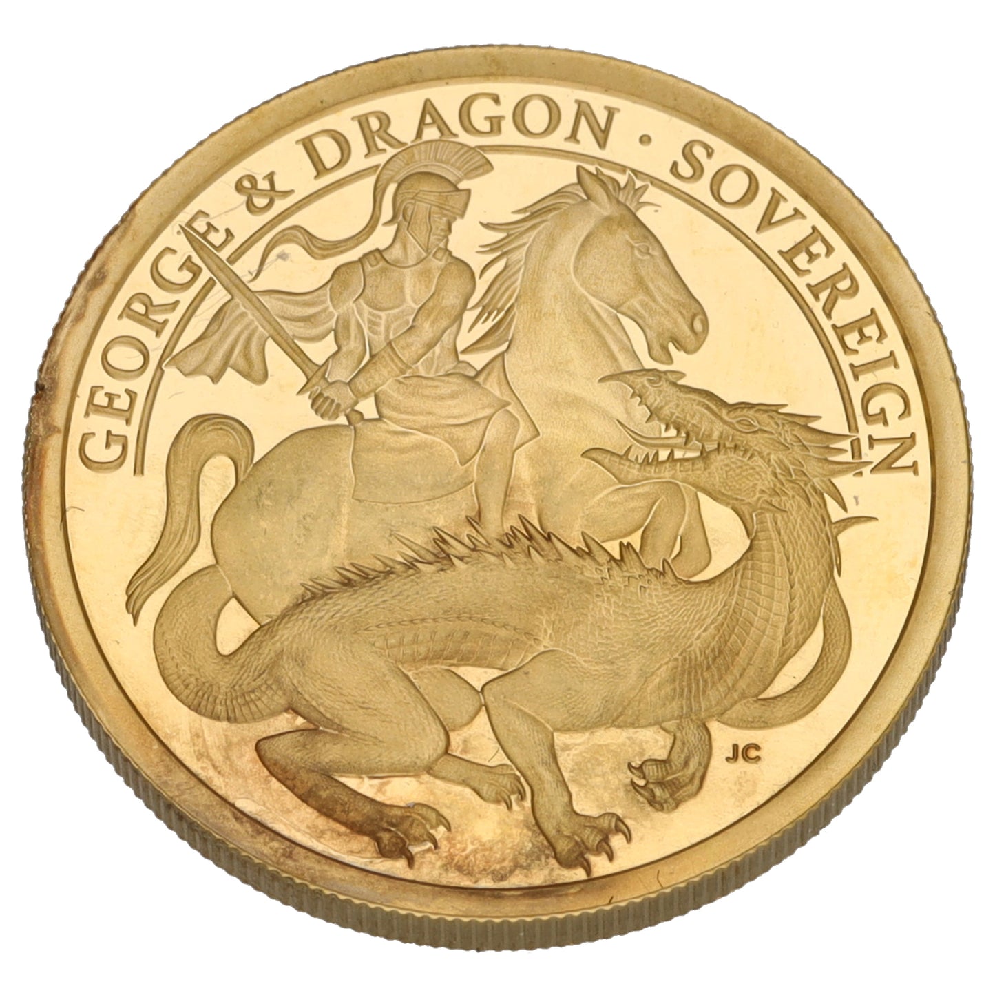 22ct Gold George & Dragon Full Sovereign Coin 2021