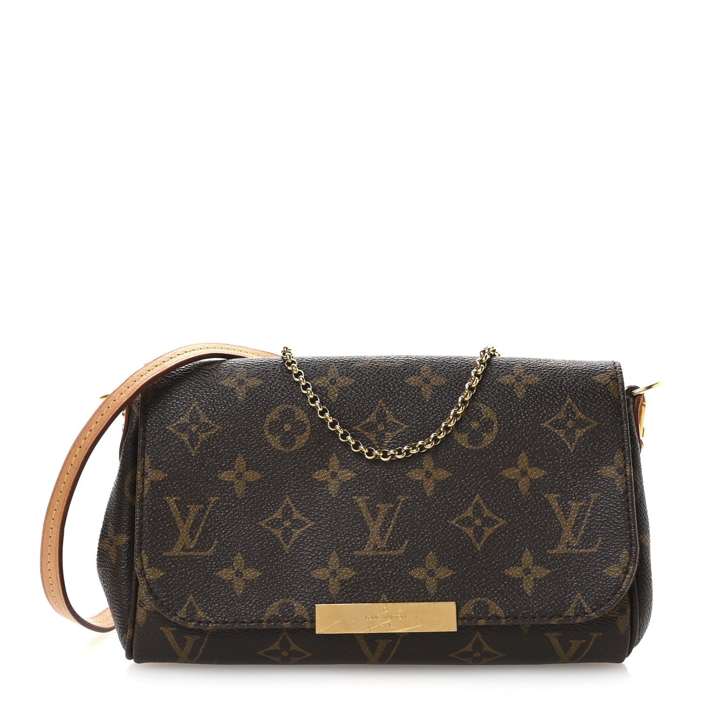 Louis Vuitton Favorite Monogram Coated Canvas Bag - Brown