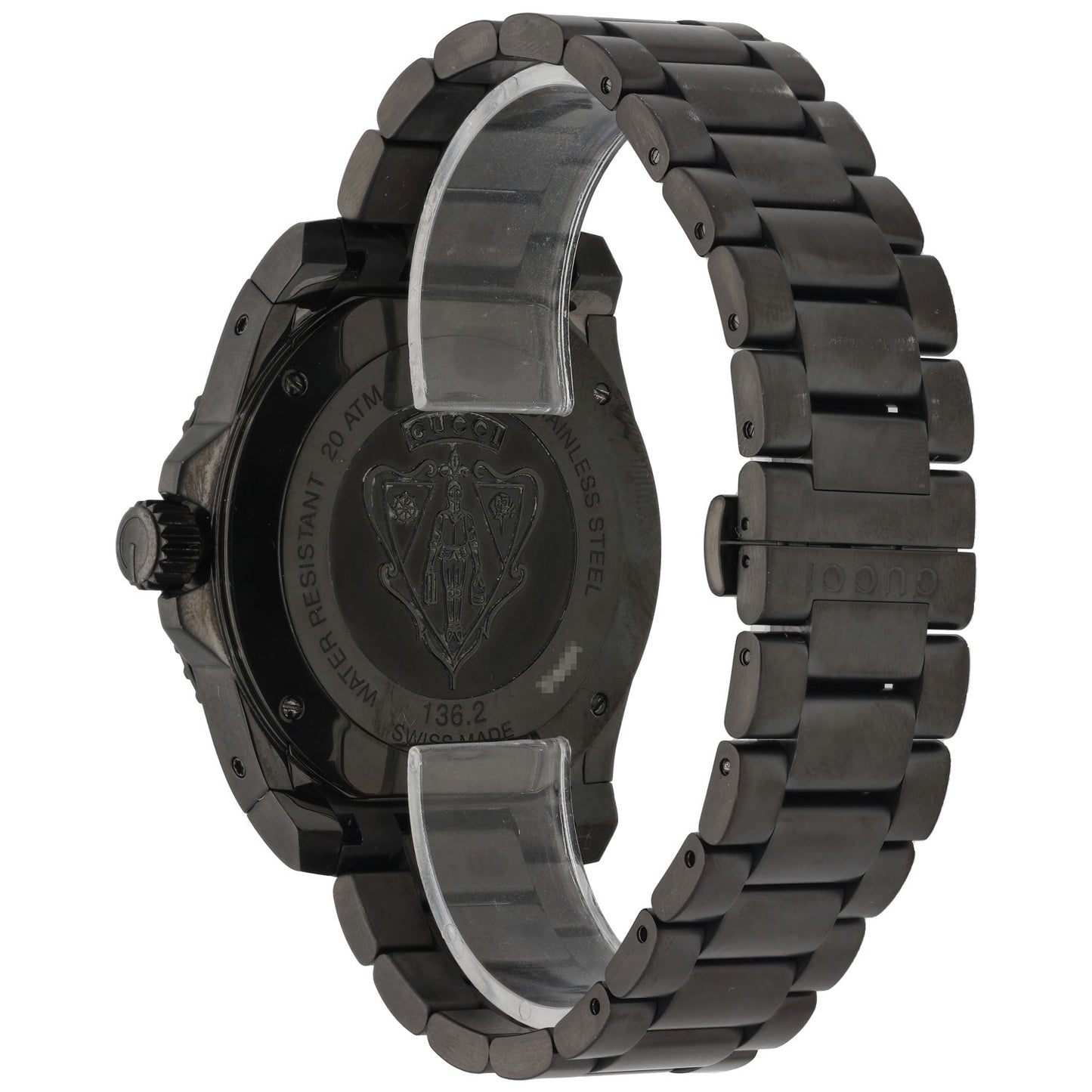 Gucci Dive 136.2 Ceramic Watch - Rear Angled Image