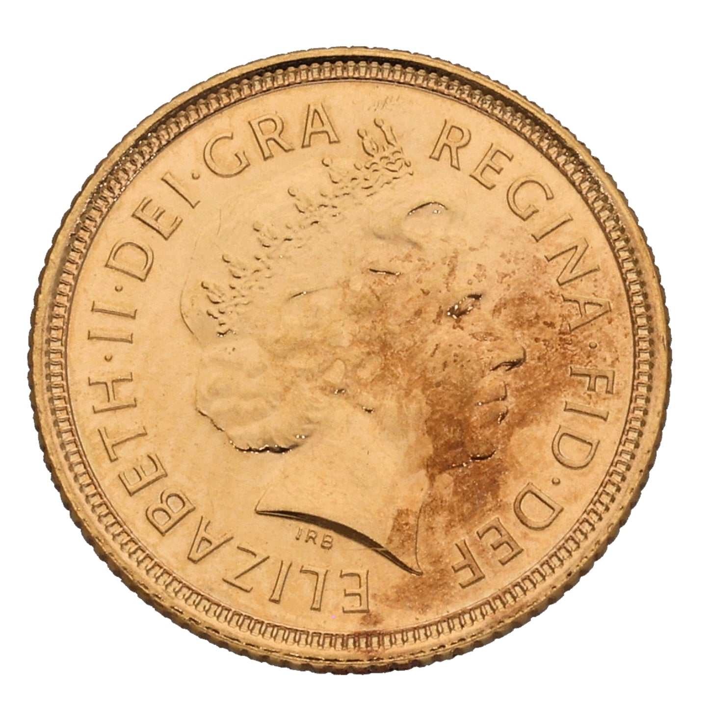 22ct Gold Queen Elizabeth II Half Sovereign Coin 2004