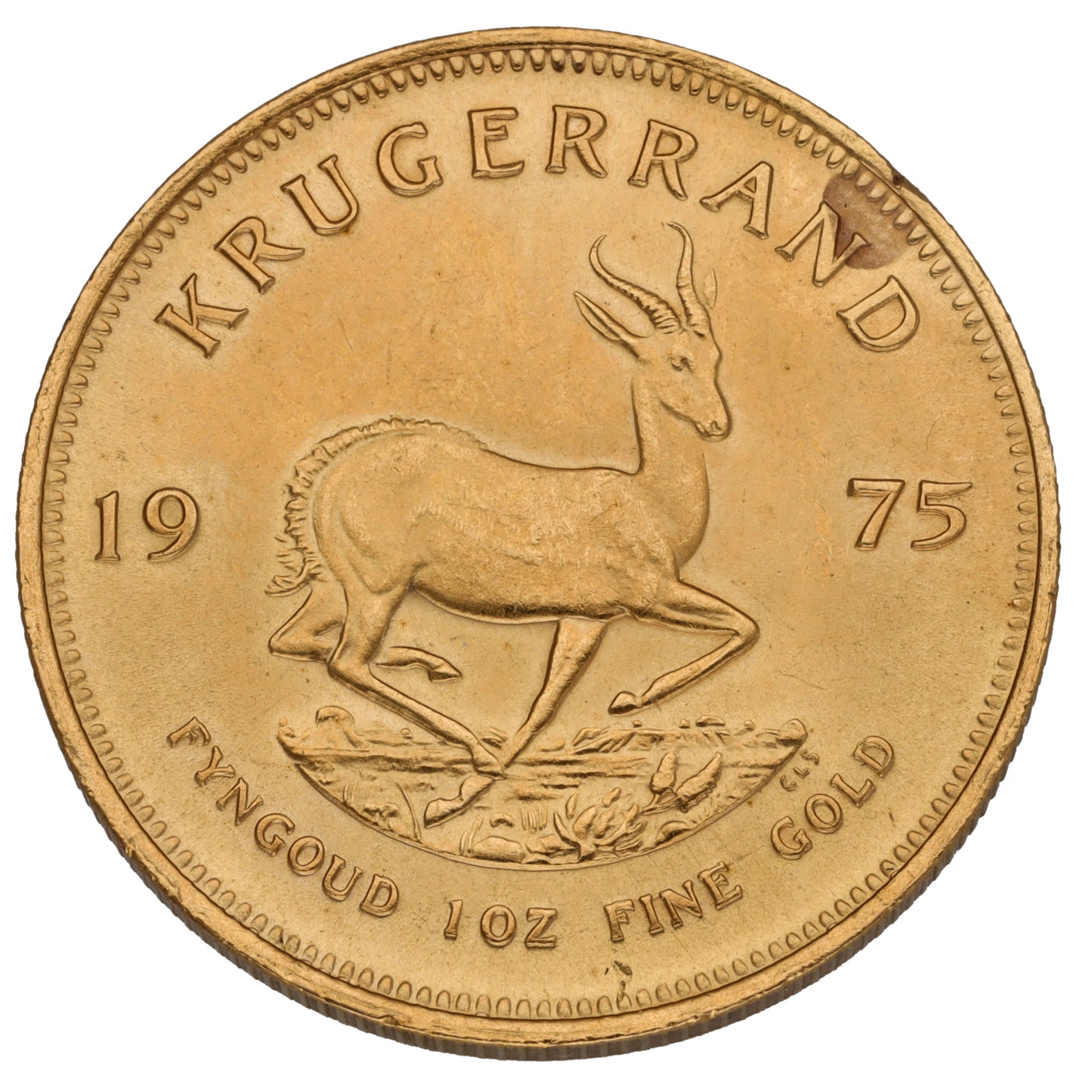 22ct Gold 1 OZ Krugerrand Coin 1975