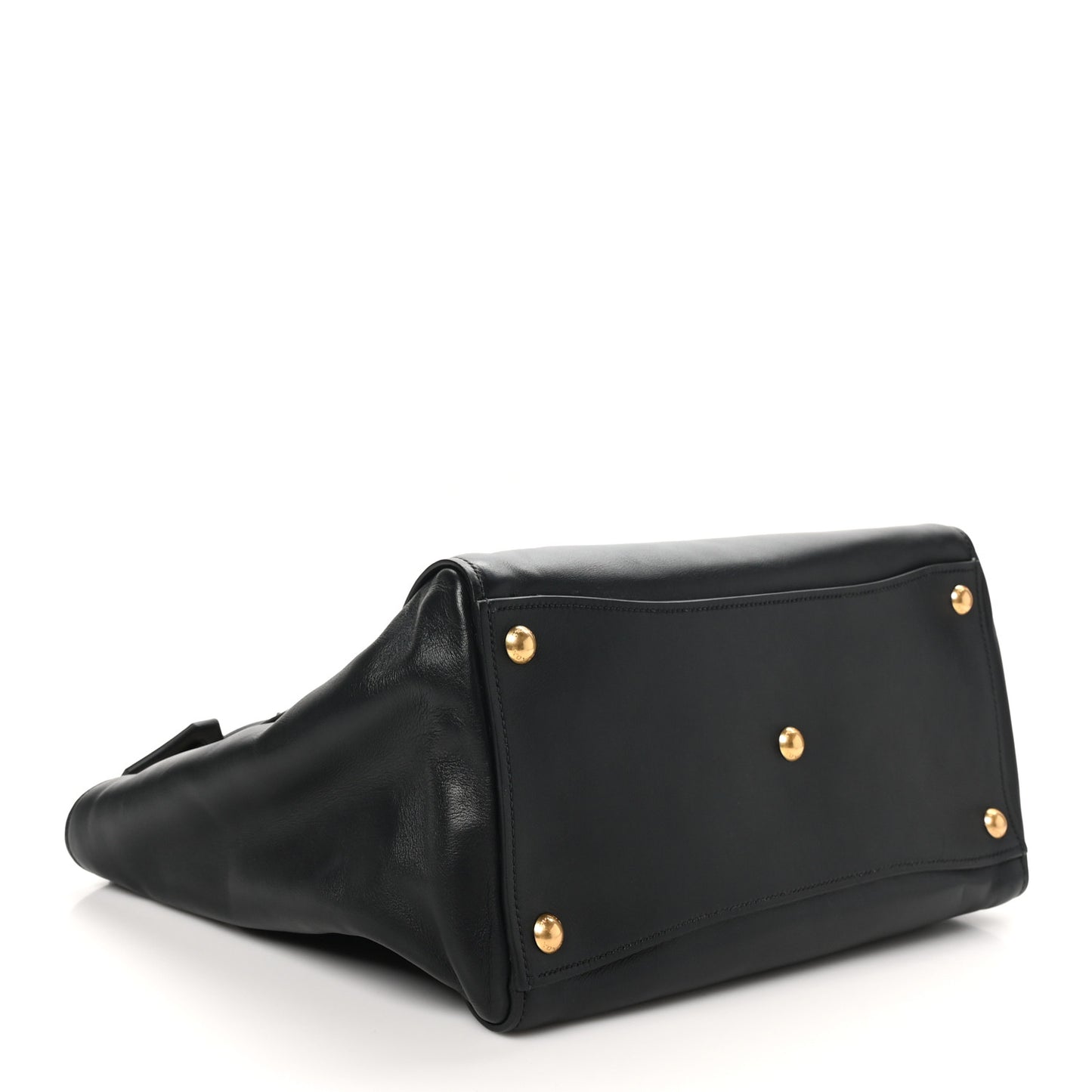 Prada Vitello Soft Twin Pocket Tote - Black