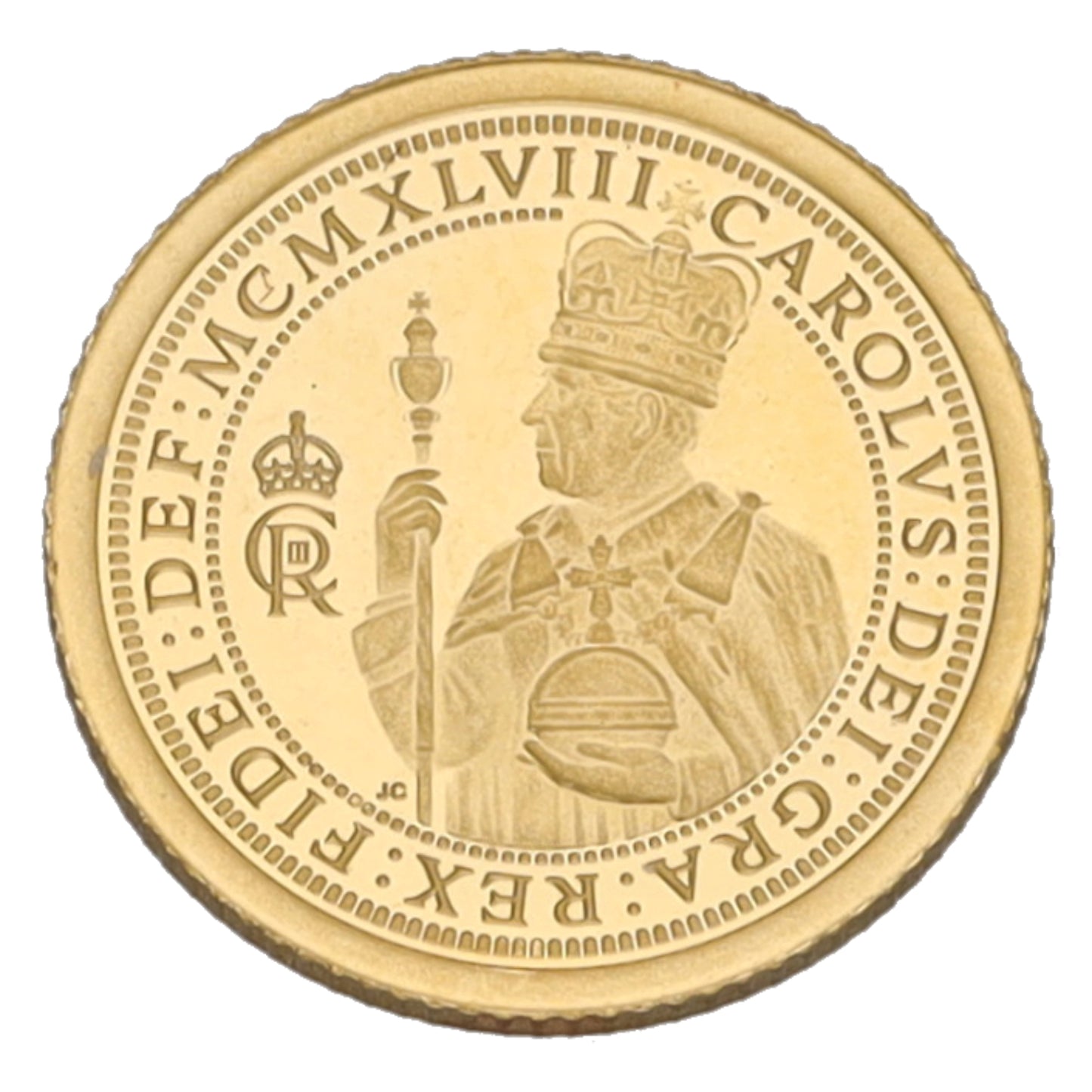 22ct Gold King Charles III Eighth Sovereign Coin 2024