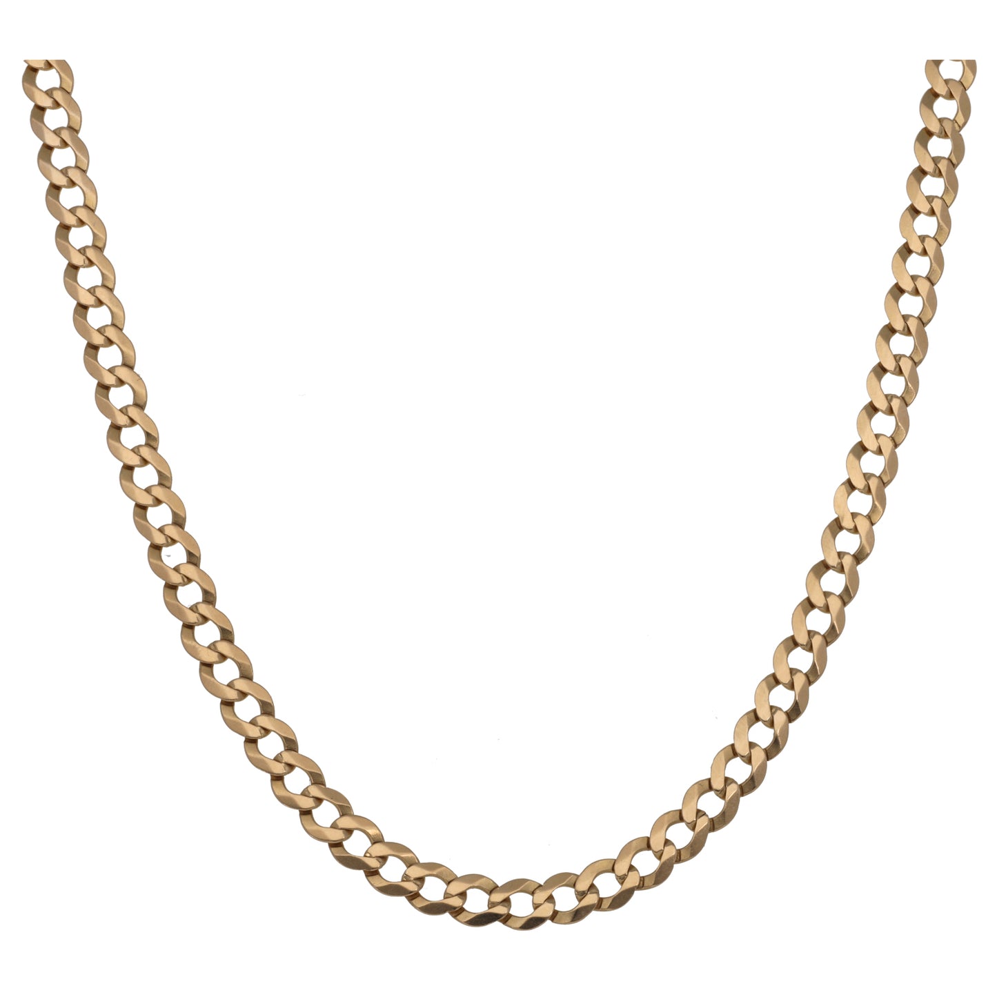 9ct Gold Curb Chain 20"