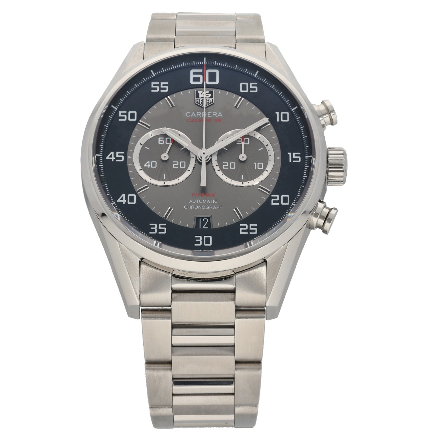 Tag Heuer Carrera Calibre 36 Flyback CAR2B10 43mm Stainless Steel Watch